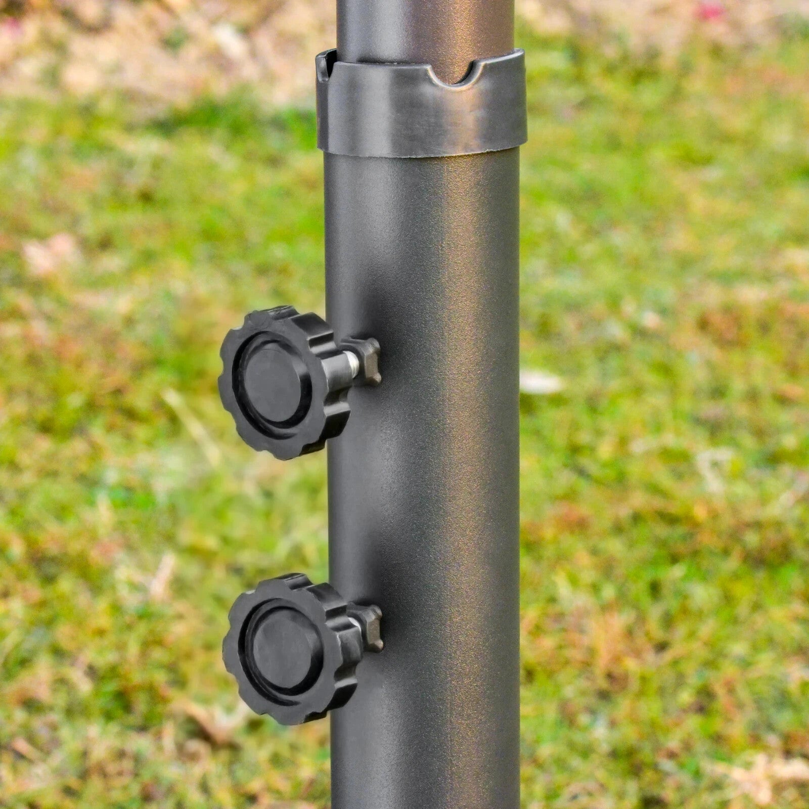 4.6m Patio Sun Shade Umbrella with Double Sided Canopy Crank and Cross Base - Home and Garden Furniture Shop - rustic - furniture