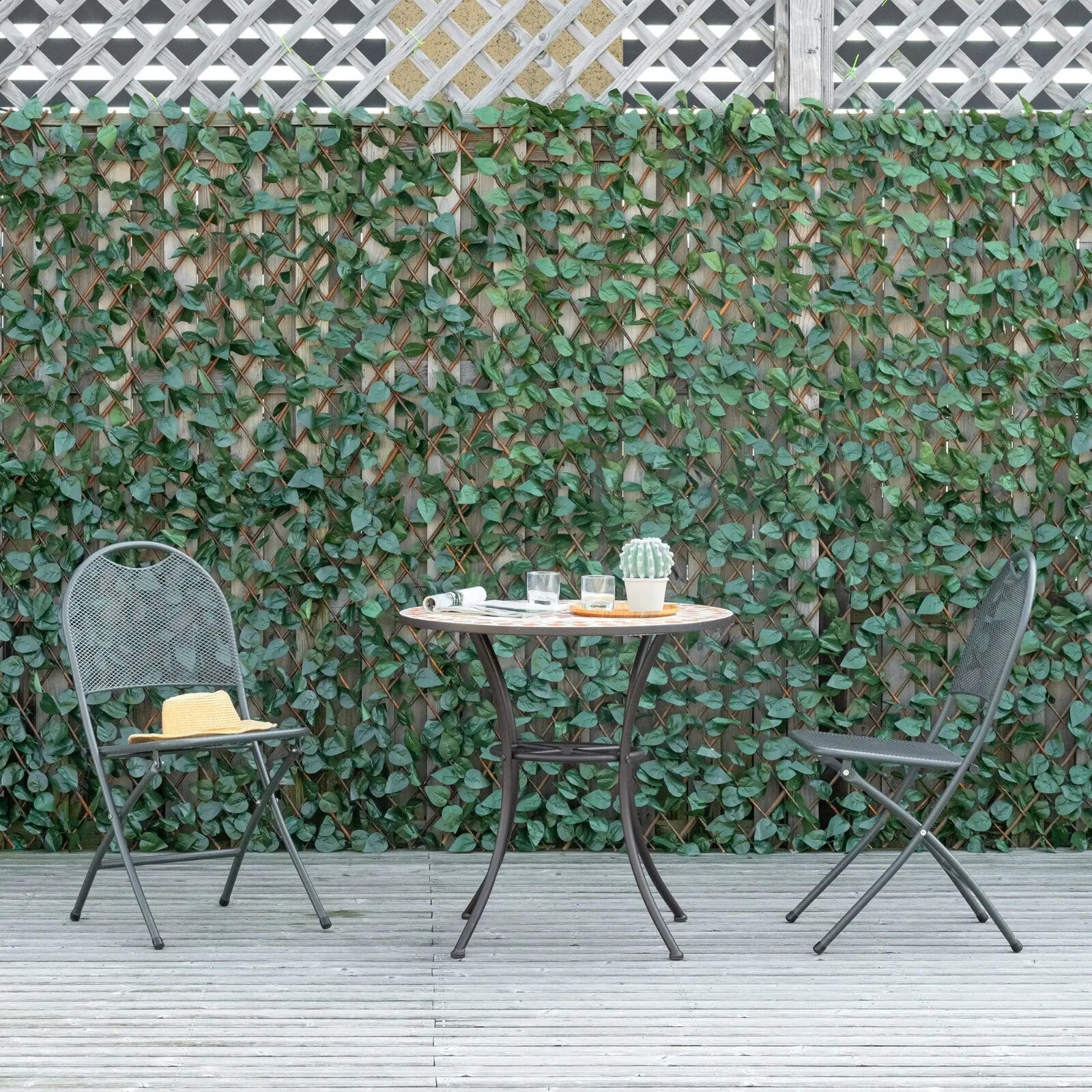 4pcs Expanding Artificial Trellis Fence 2m x 1m Garden Decorative Privacy Screen - Home and Garden Furniture Shop - rustic - furniture