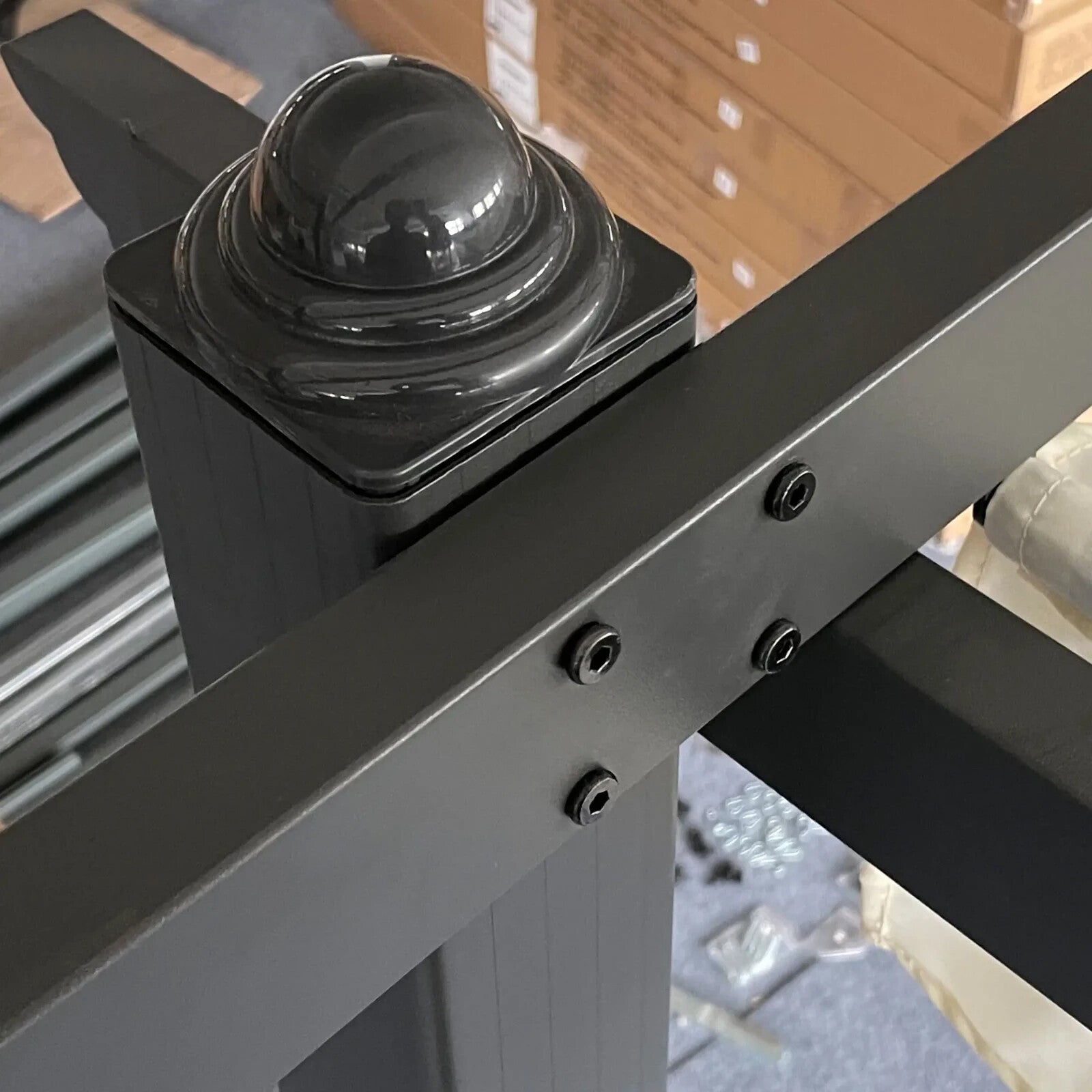 4x3m Aluminium Garden Pergola Gazebo with Retractable Canopy Roof Cream White - Home and Garden Furniture Shop - rustic - furniture