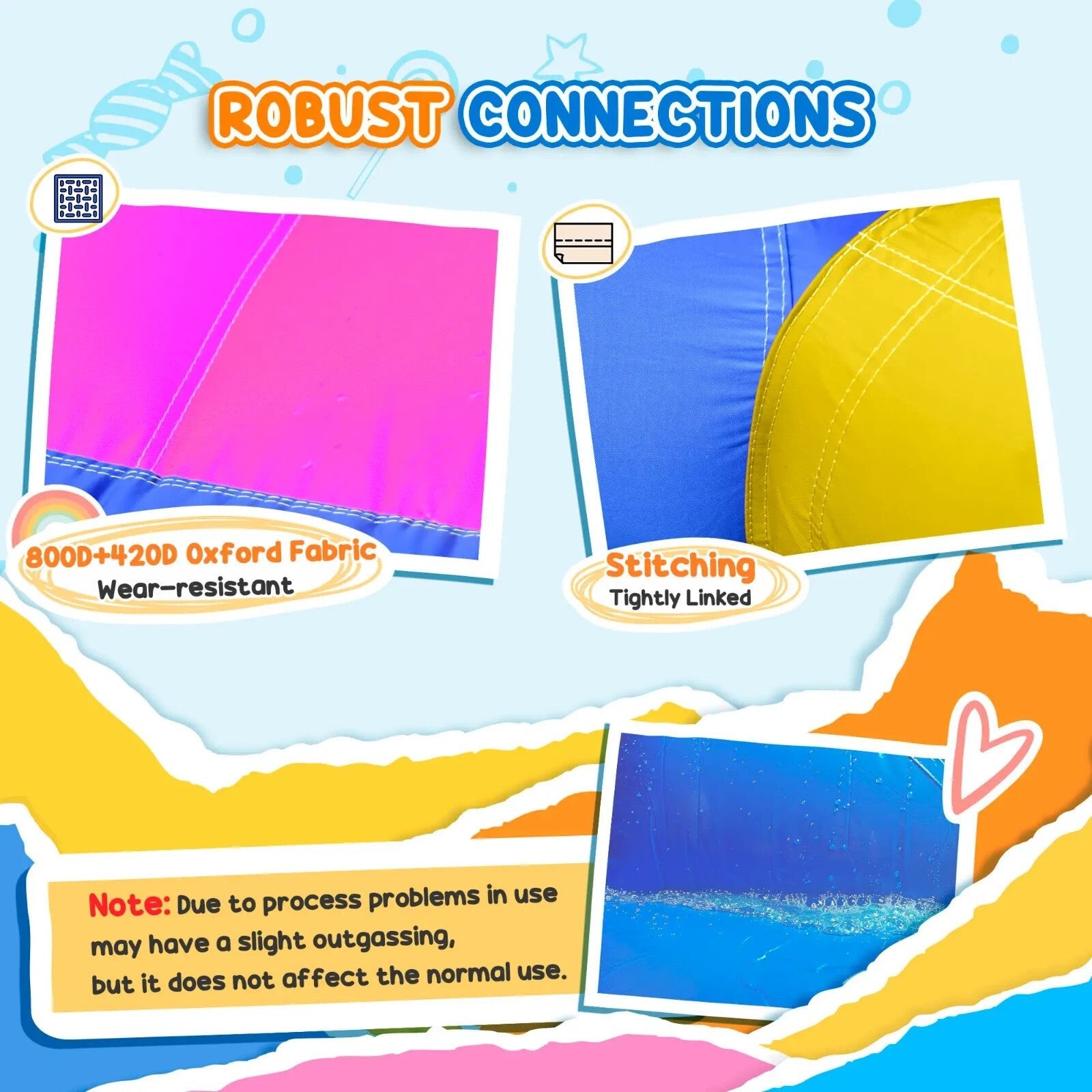 5 in 1 Bouncy Castle with Blower for Kids Age 3 - 8 Inflatable Outdoor Playhouse - Home and Garden Furniture Shop - rustic - furniture