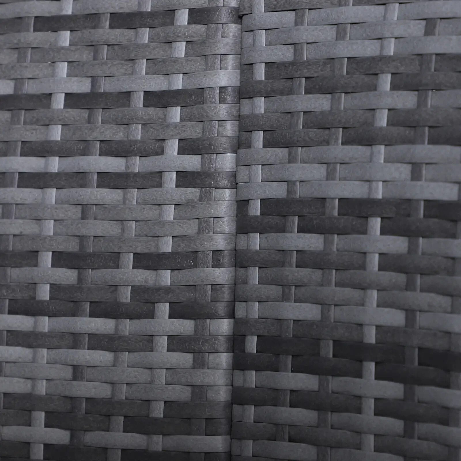 5 Pcs Rattan Conversation Furniture Set Garden Round Sofa Bed with Cushion Grey - Home and Garden Furniture Shop - rustic - furniture