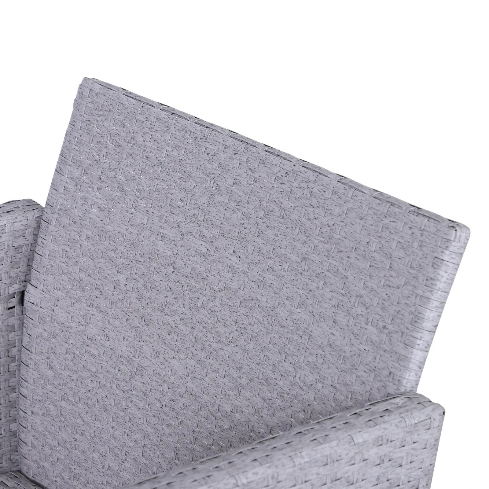 5 Pcs Rattan Garden Furniture Set Outdoor Sofa Chair Table Set Light Grey Patio - Home and Garden Furniture Shop - rustic - furniture