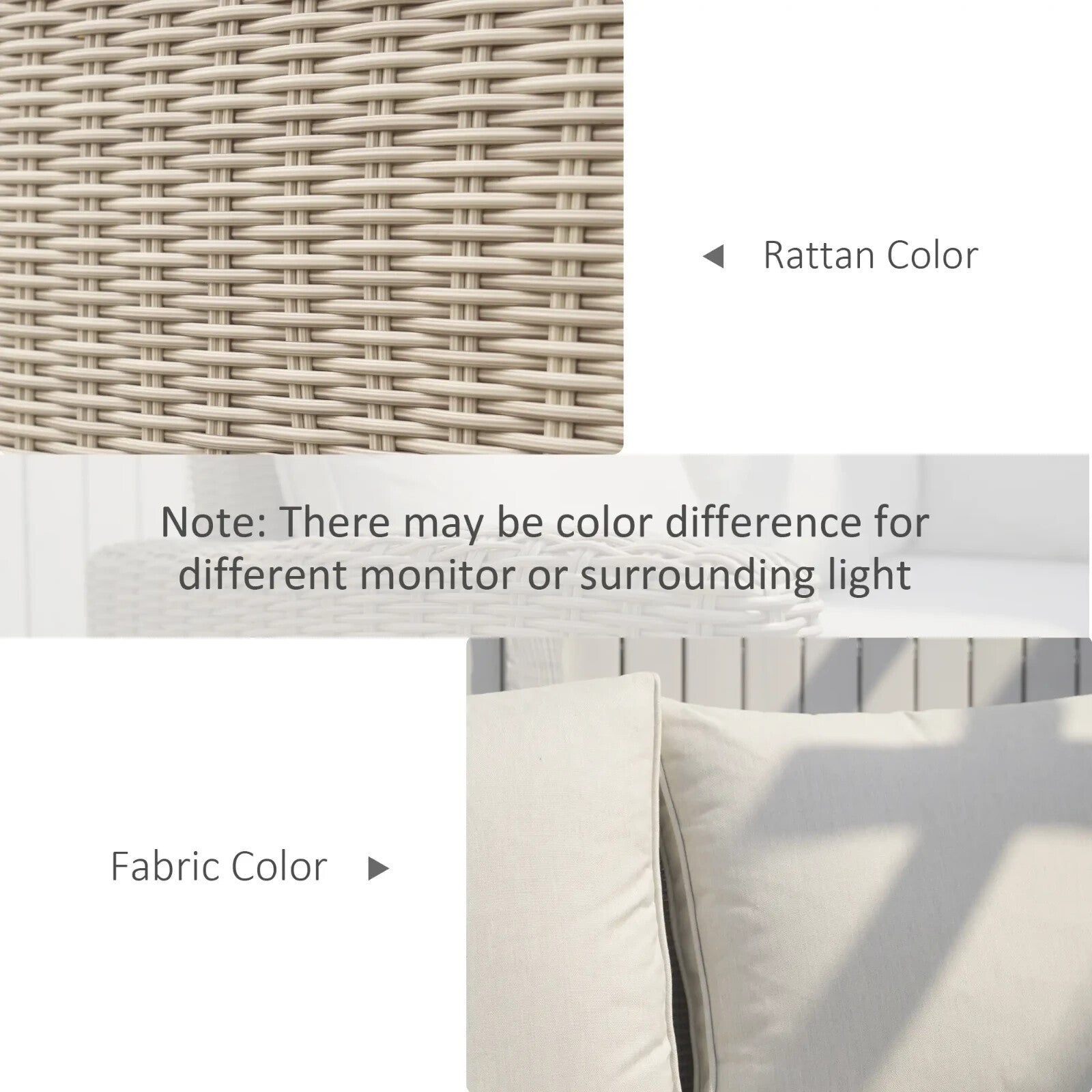 5 Pcs Rattan Garden Sofa Set with L Shape Lounge Seating & Coffee Table Outdoor - Home and Garden Furniture Shop - rustic - furniture