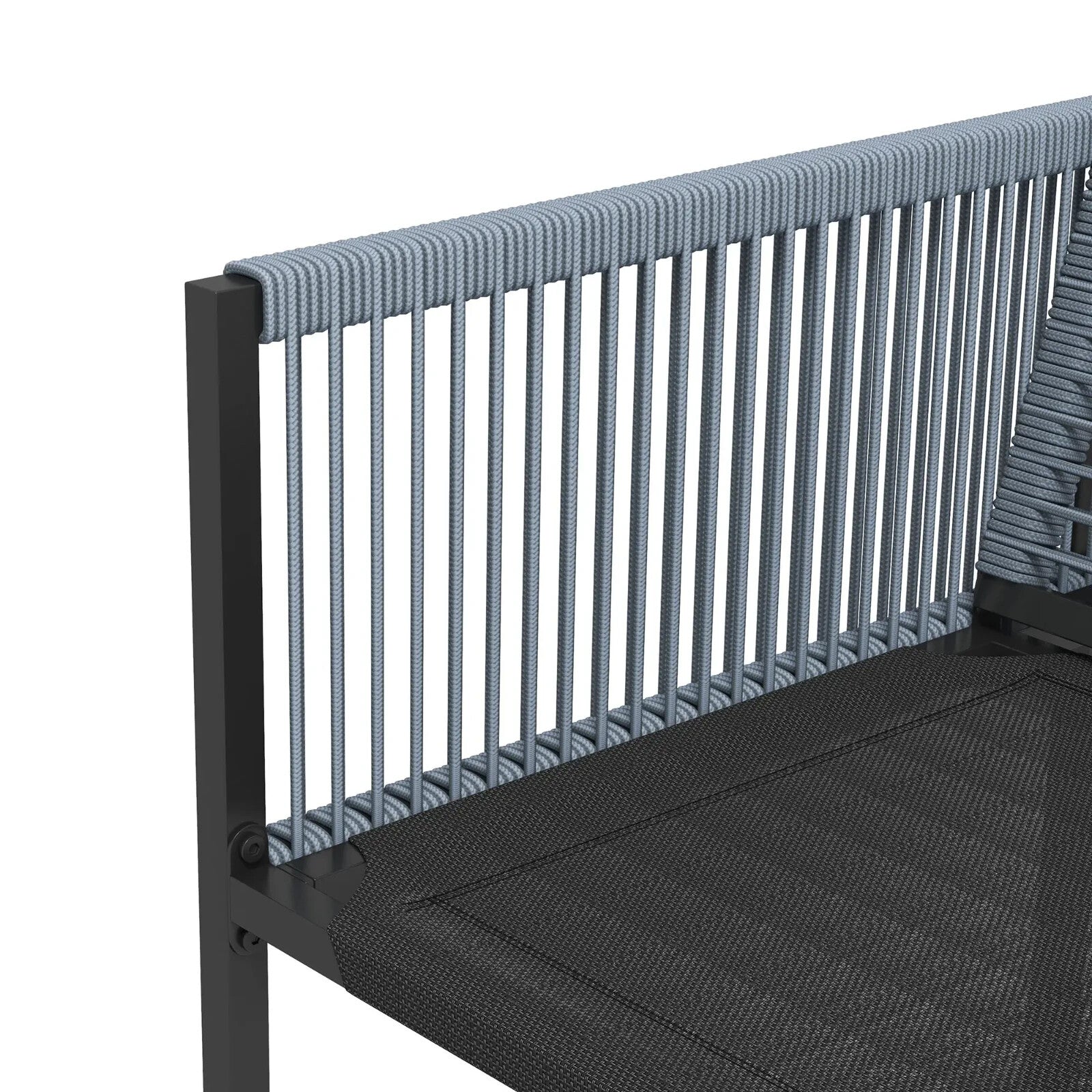 5 Piece Garden Dining Set w/ Foldable Chairs Patio Table 4 Seater Furniture Grey - Home and Garden Furniture Shop - rustic - furniture