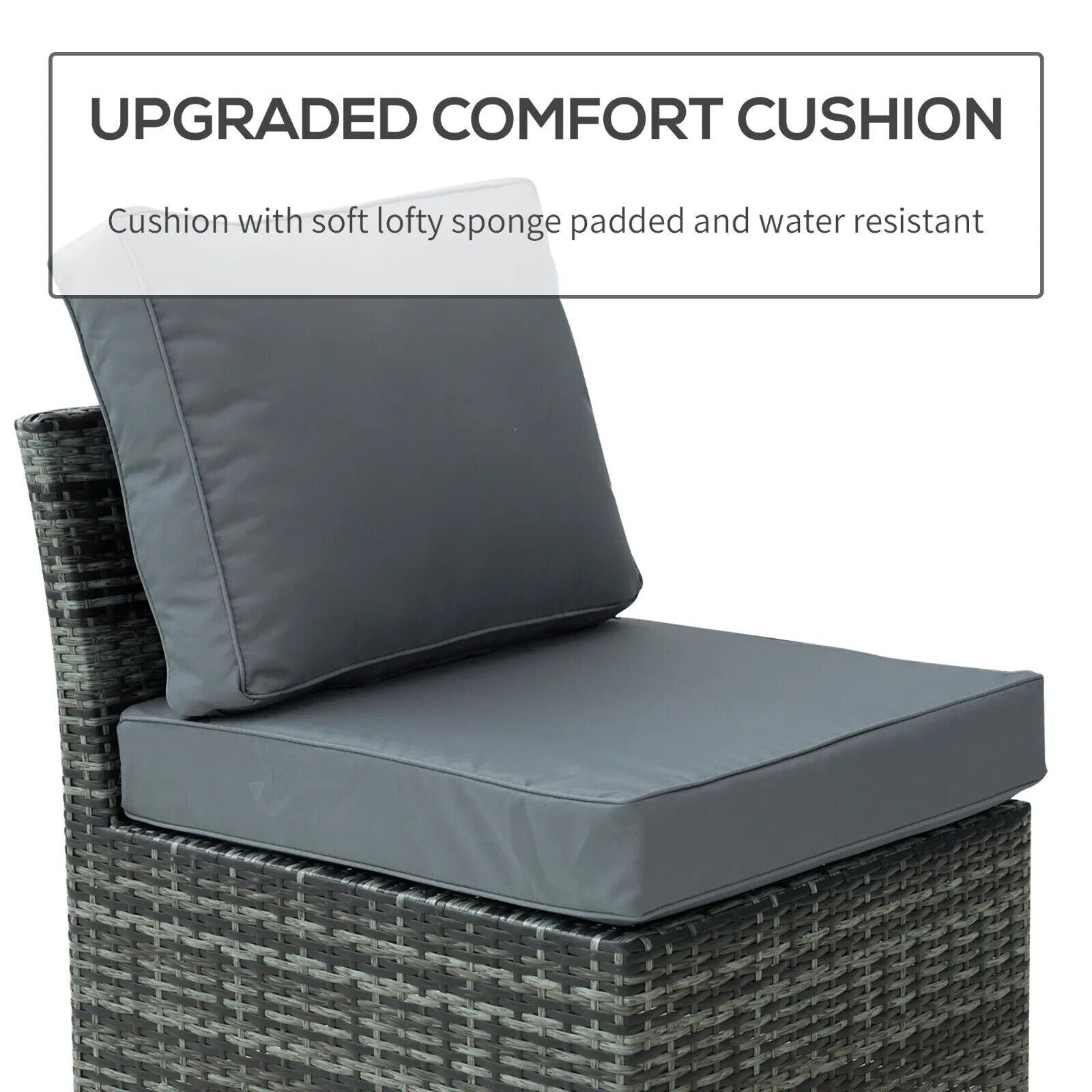 5 Piece Outdoor Rattan Sofa Set with Adjustable Reclining Canopy & Dining Table - Home and Garden Furniture Shop - #rustic - furniture#
