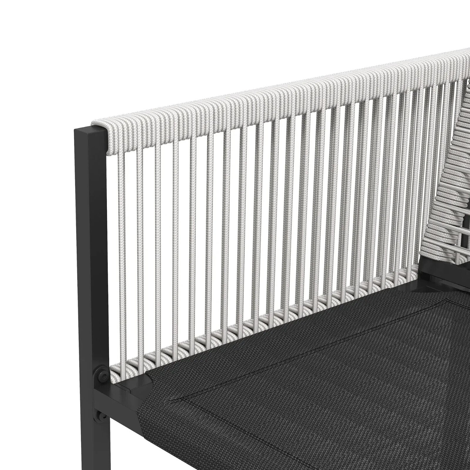 5 - Piece Patio Dining Set with Foldable Backrests Outdoor Furniture Light Grey - Home and Garden Furniture Shop - #rustic - furniture#