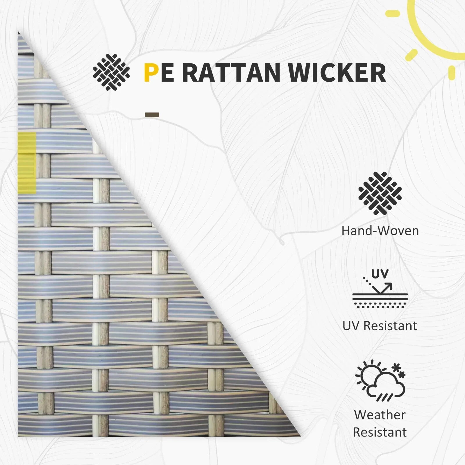 5 Piece Rattan Garden Furniture Set with Corner Sofa Table & Footstools Outdoor - Home and Garden Furniture Shop - rustic - furniture