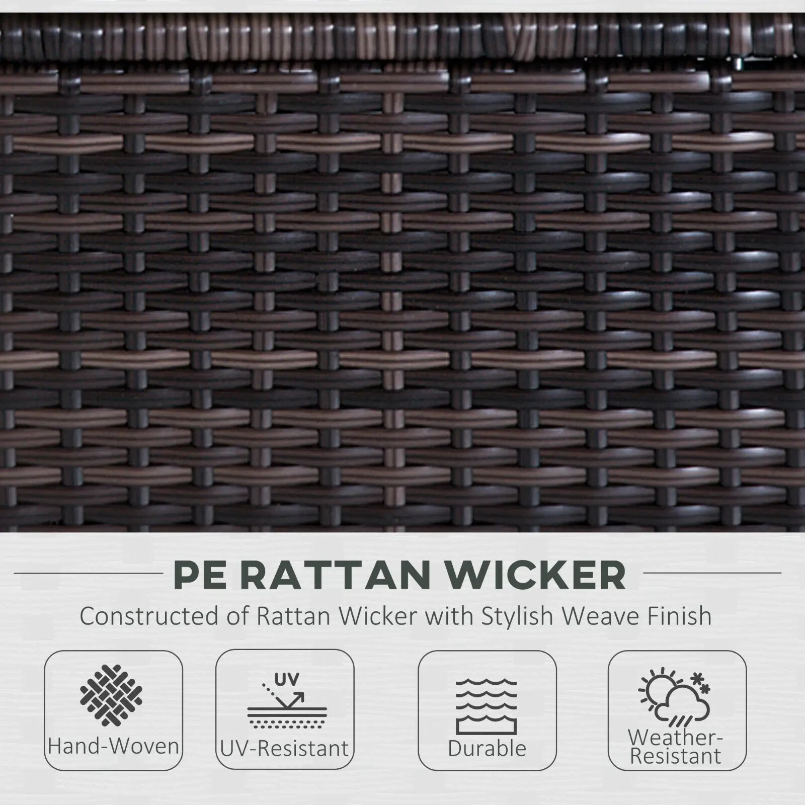 5 Seater Rattan Garden Sofa Set with Coffee Table for Patio Outdoor Lounge Seats - Home and Garden Furniture Shop - rustic - furniture