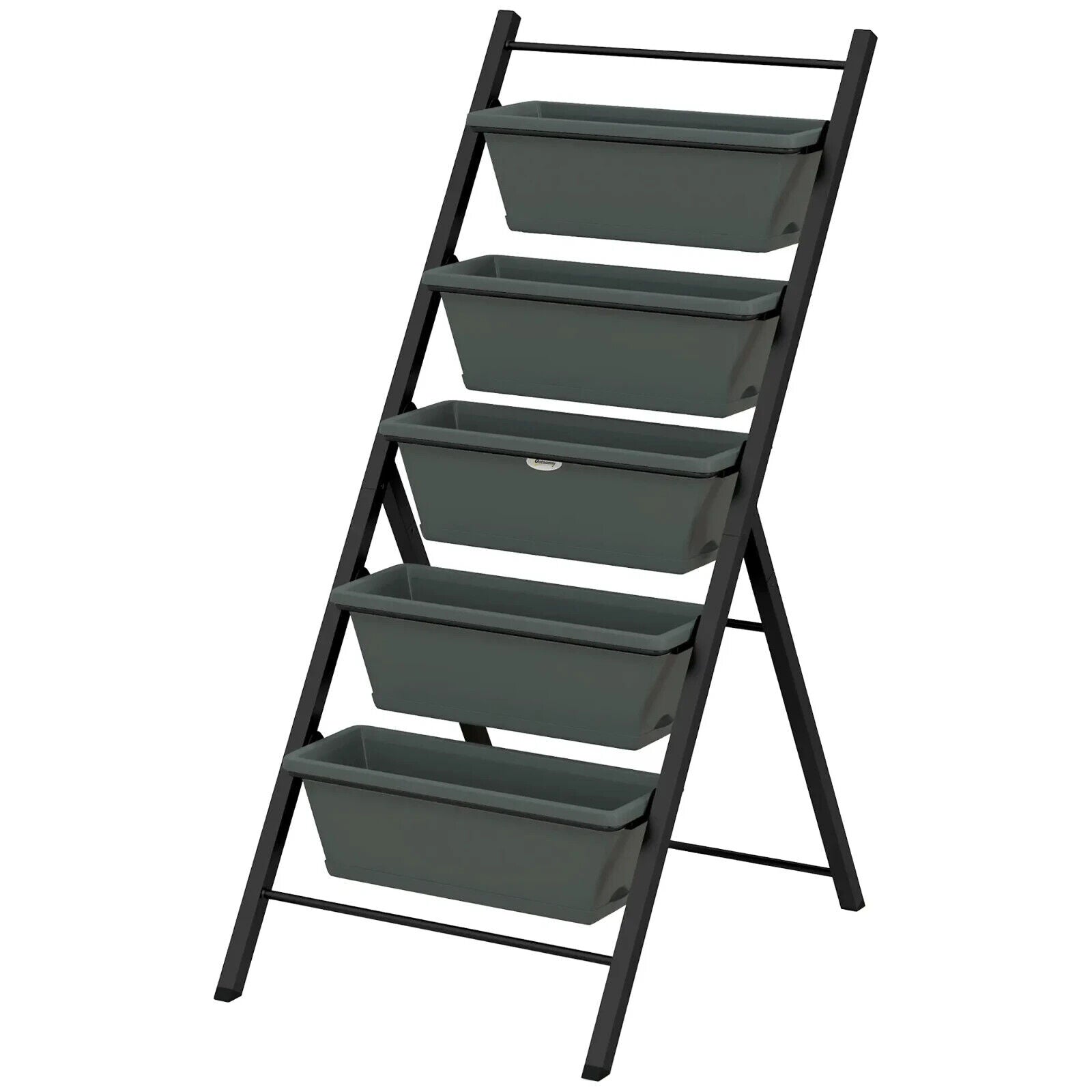 5 Tier Vertical Raised Garden Planter w/ Containers Outdoor Stand for Vegetables - Home and Garden Furniture Shop - #rustic - furniture#