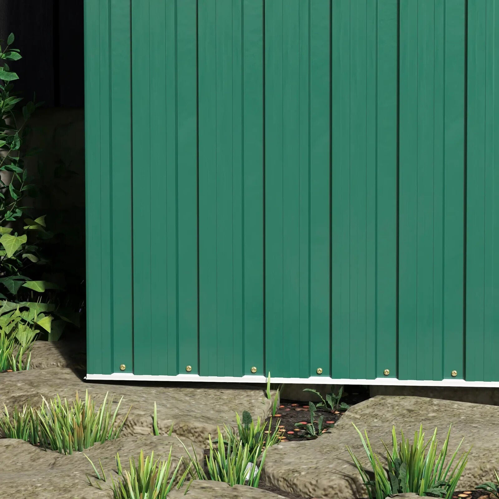 5 x 3ft Garden Storage Shed Outdoor Tool Shed with Sliding Door and Sloped Roof - Home and Garden Furniture Shop - #rustic - furniture#