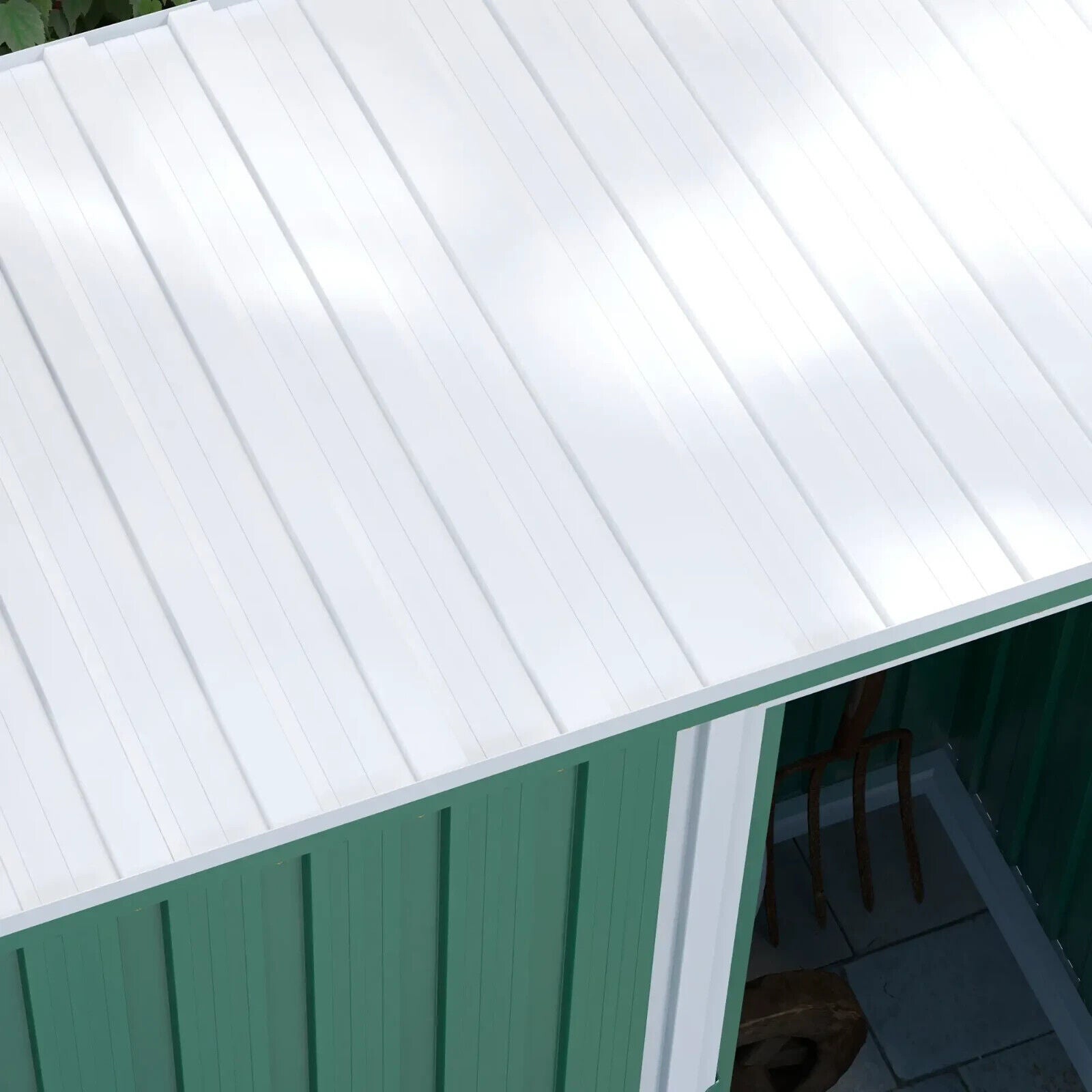 5 x 3ft Garden Storage Shed Outdoor Tool Shed with Sliding Door and Sloped Roof - Home and Garden Furniture Shop - #rustic - furniture#