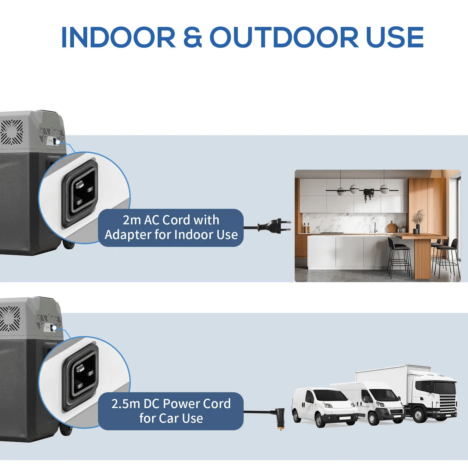 50L Car Refrigerator Portable Fridge Freezer Compressor Car Electric Cooler Box - Home and Garden Furniture Shop - rustic - furniture