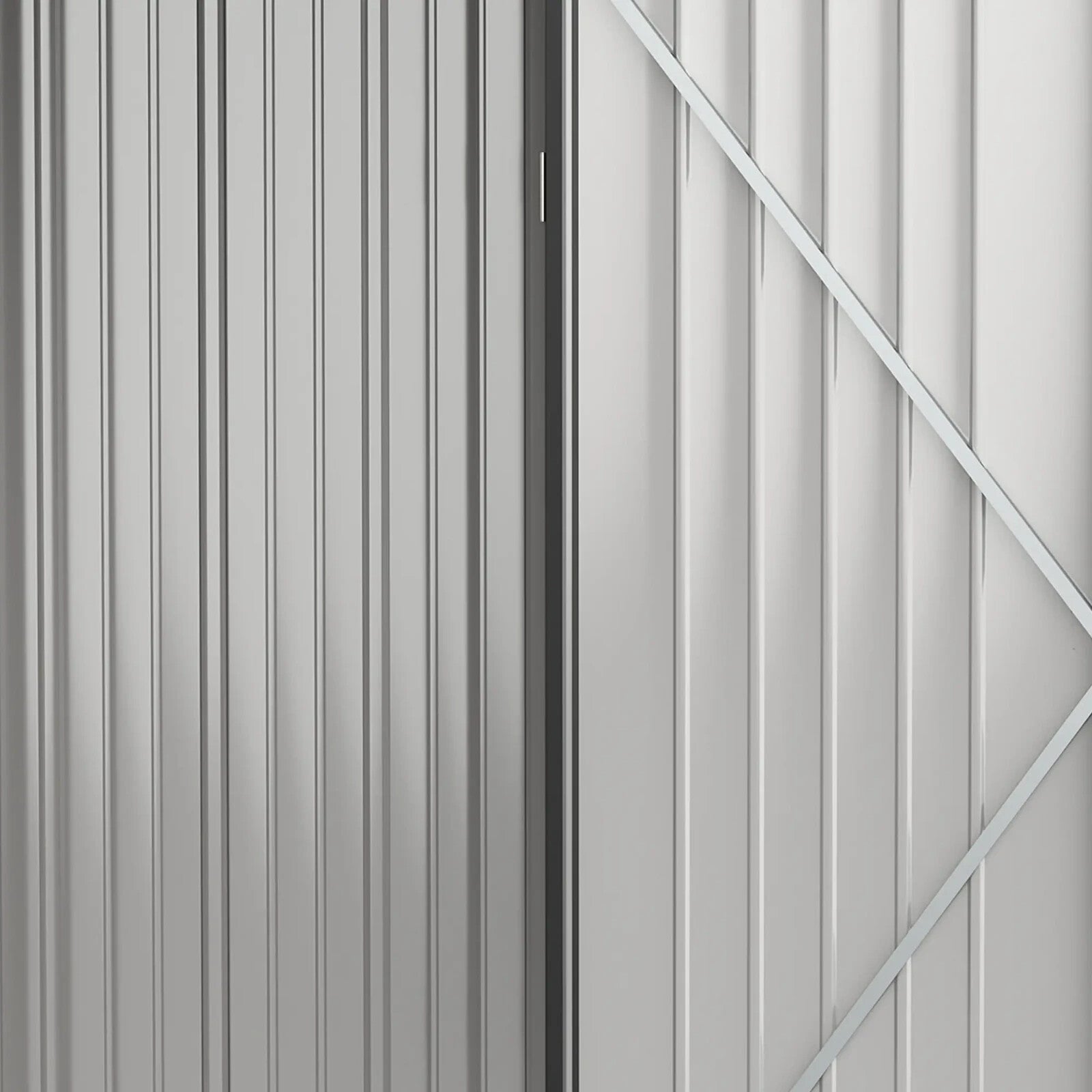 5.3 x 3.1ft Metal Storage Shed Outdoor Garden Tool Shed w/ Single Door for Patio - Home and Garden Furniture Shop - rustic - furniture