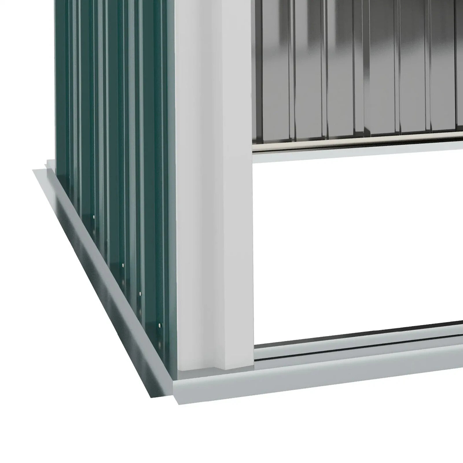 5.3ft x 3.1ft Outdoor Metal Storage Shed Garden Tool Shed with Single Door Patio - Home and Garden Furniture Shop - rustic - furniture