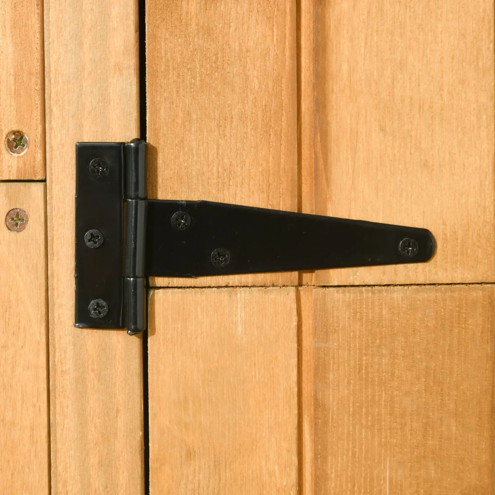 Wooden Garden Storage Shed with Shelves Waterpoof Outdoor Tool Cabinet Outhouse