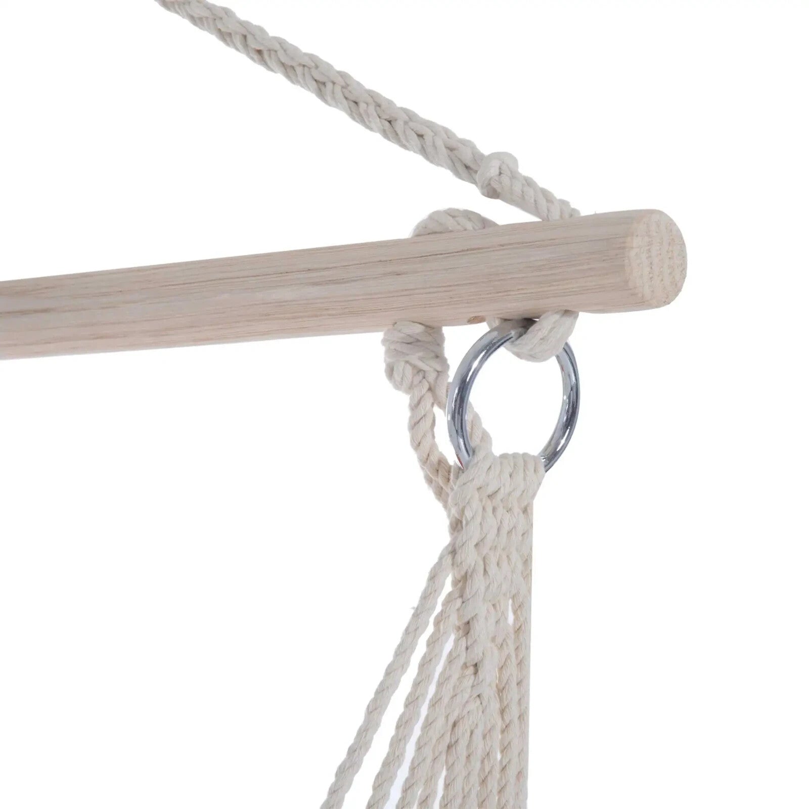 Hammock Hanging Chair with Cushioned, Soft Thick Padded Seat & Backrest Orange