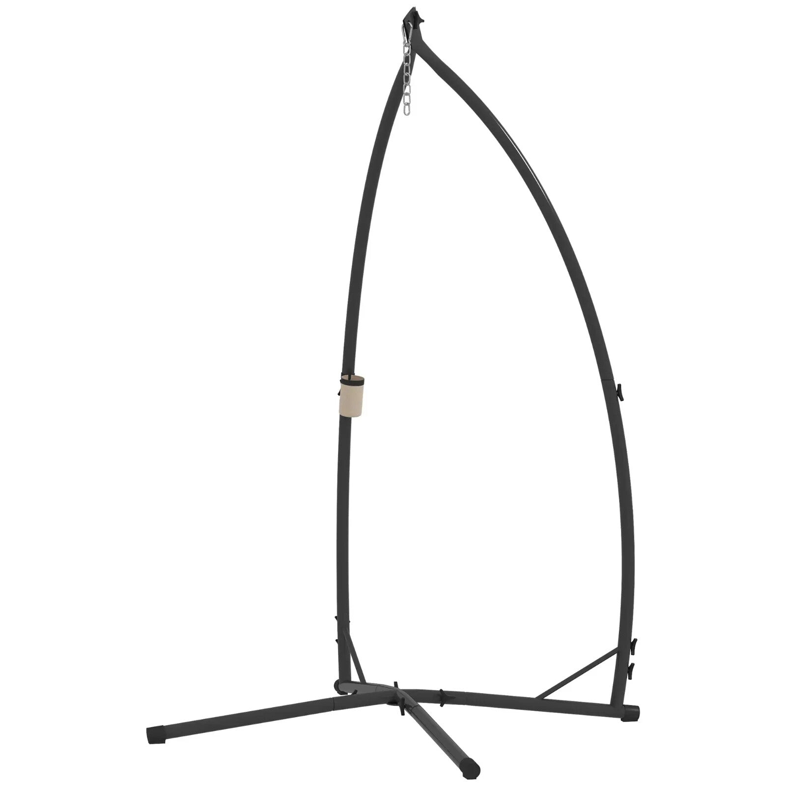 Hammock Chair Stand Heavy Duty Steel Frame w/ X Shape Base for Garden Egg Swing