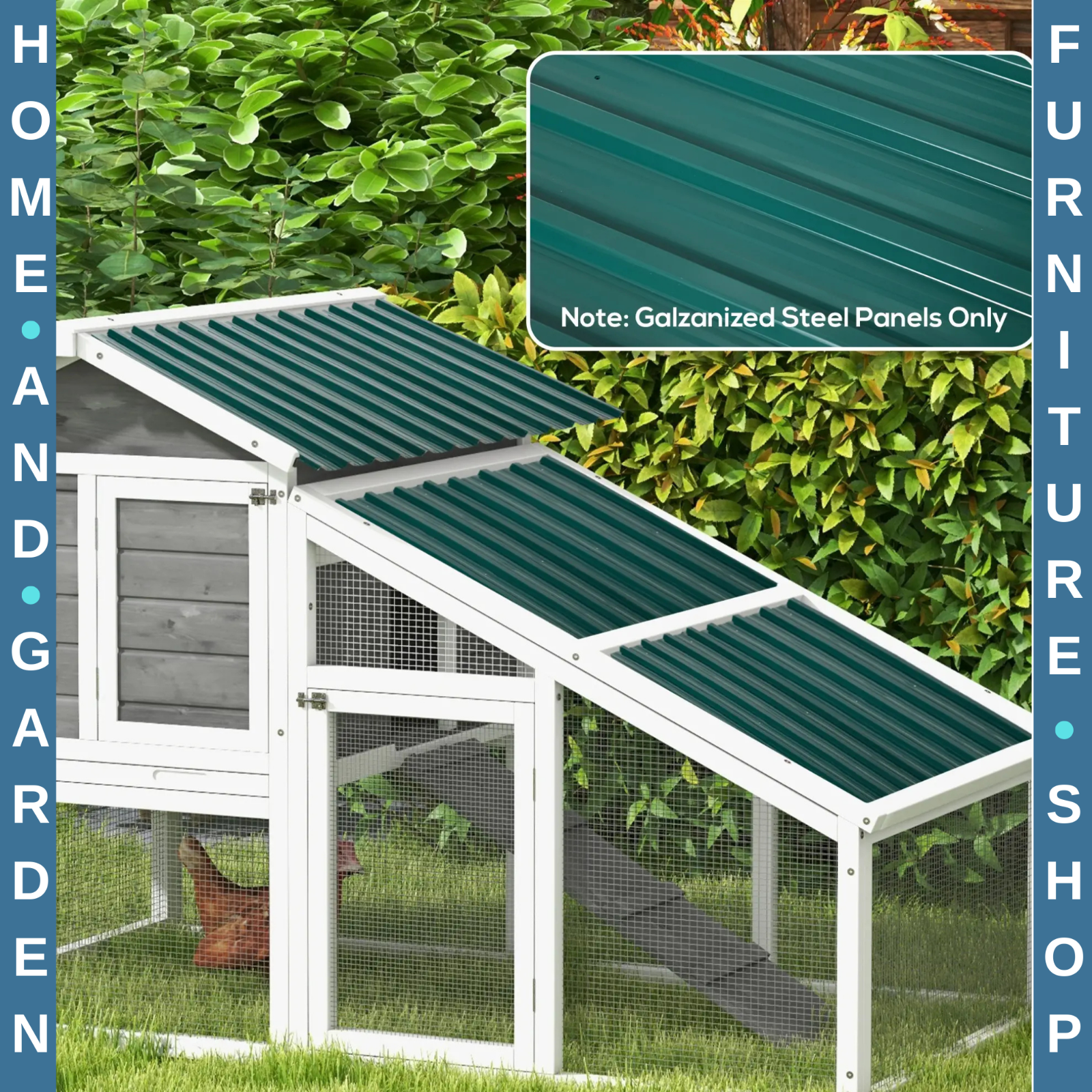 Corrugated Roofing Sheets Pack of 12 Galvanised Metal for Greenhouse Garage Shed