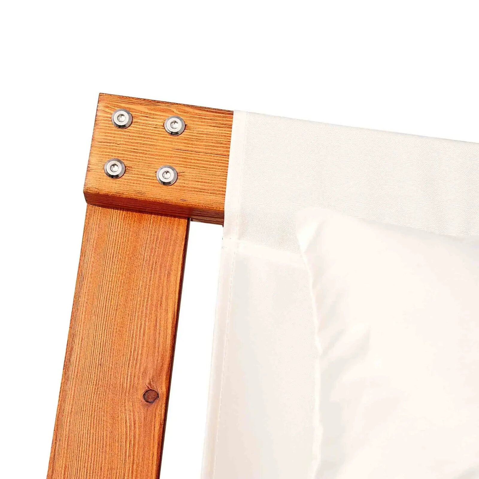 Rocking Bed Sun Lounger Garden Bed Hammock Style Wooden Frame Chair White