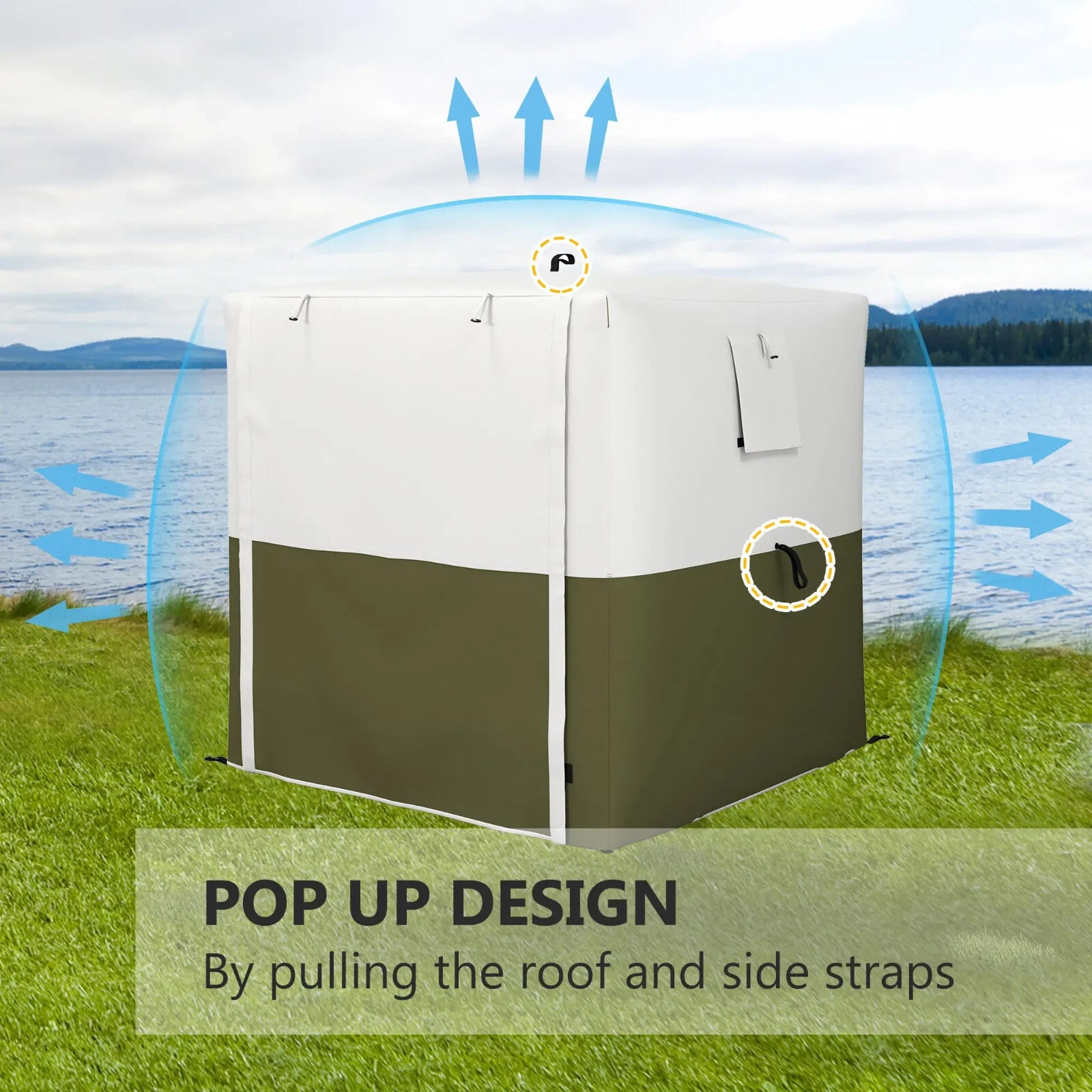 2 x 2m Pop Up Gazebo with Accessories Outdoor Garden Tent Shelter Camping Canopy