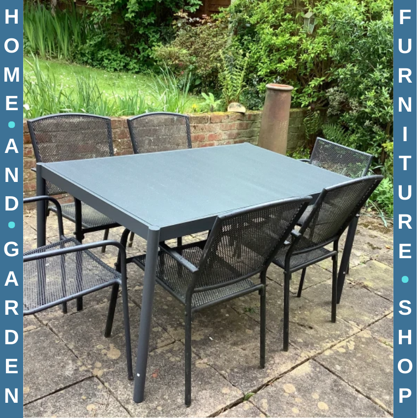 Aluminium Frame Garden Dining Table for Patio Decking or Outdoor Entertaining
