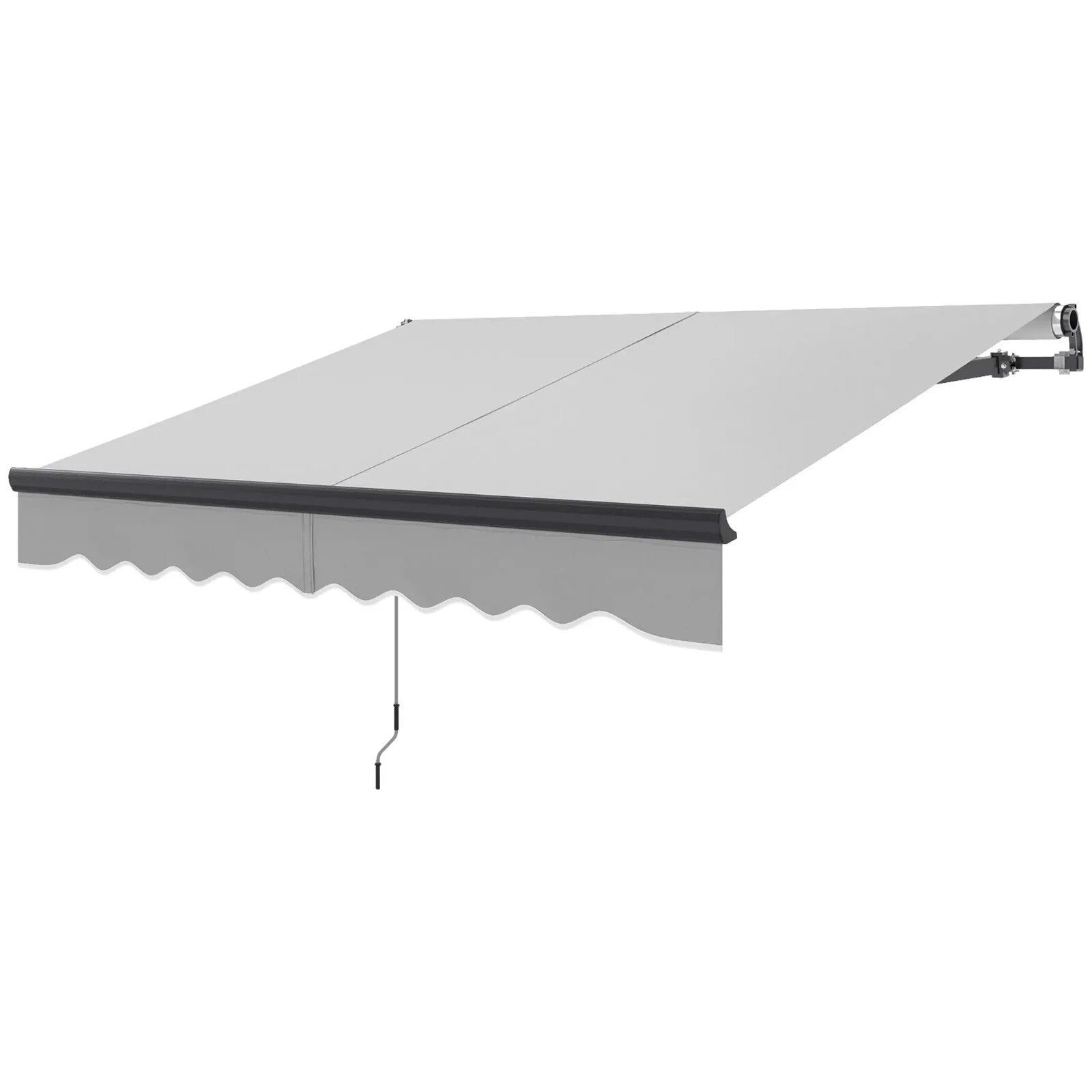 Electric Retractable Awning 2.5 x 2m with Aluminium Frame For Garden Patio Door