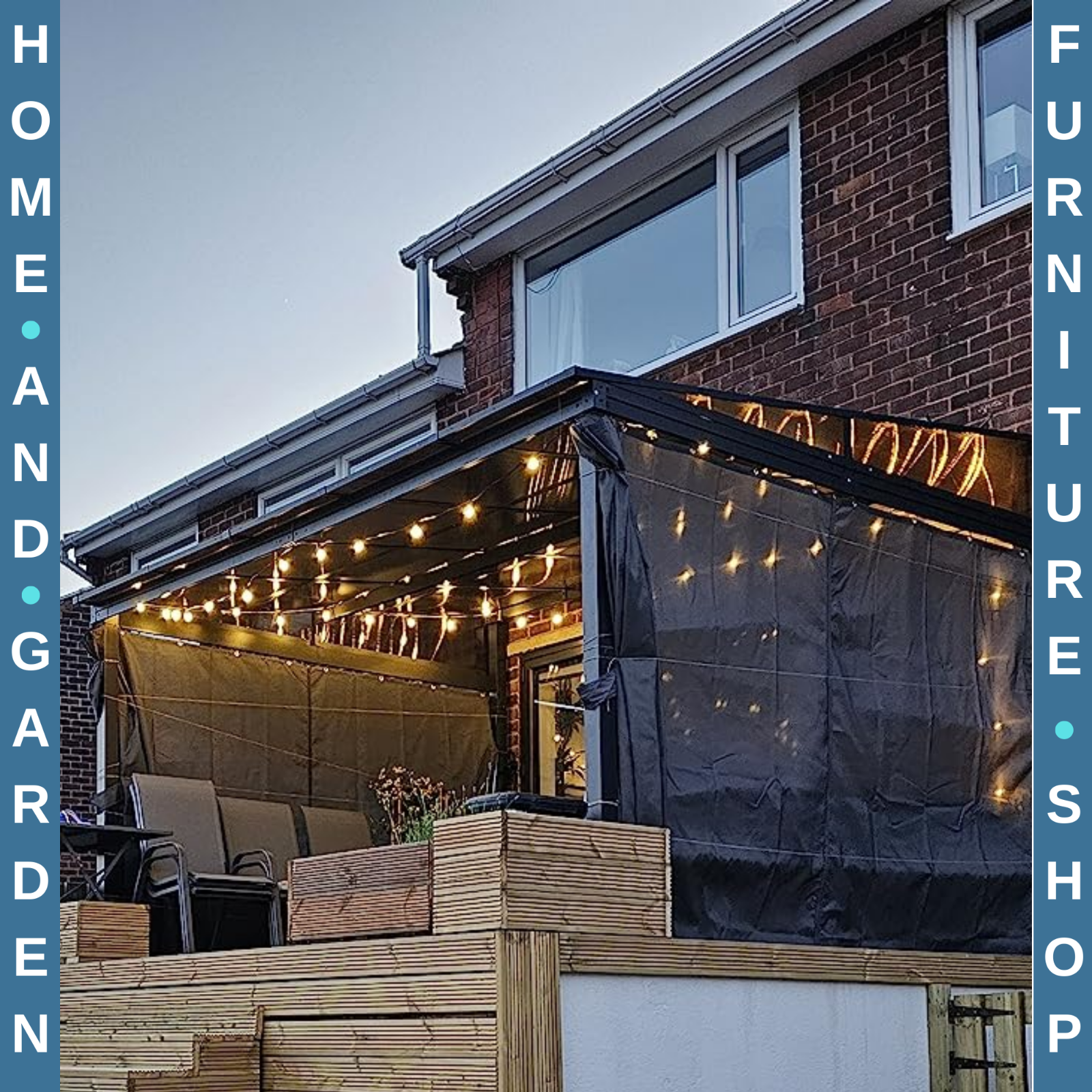 4 x 3m Garden Pergola Gazebo with Curtains Outdoor Party Tent Canopy Sun Shelter