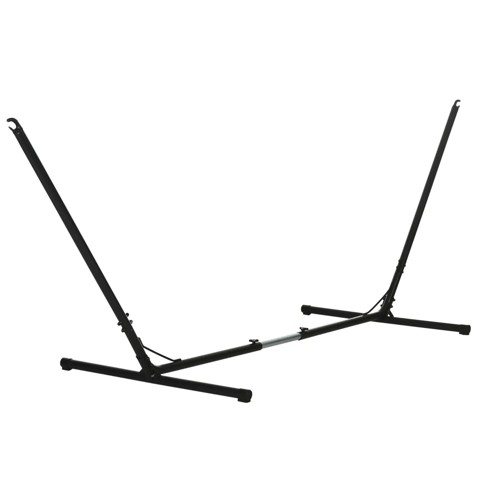 Hammock Stand Powder-Coated Extra Long Adjustable Metal Frame Heavy-Duty Black