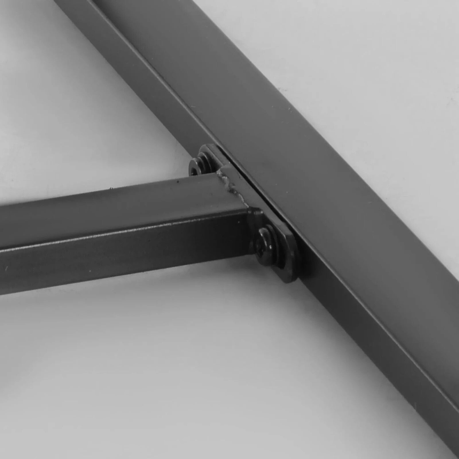 3PCs Patio Rattan Garden Bistro Set Coffe Table 2 Chairs Metal Outdoor Furniture