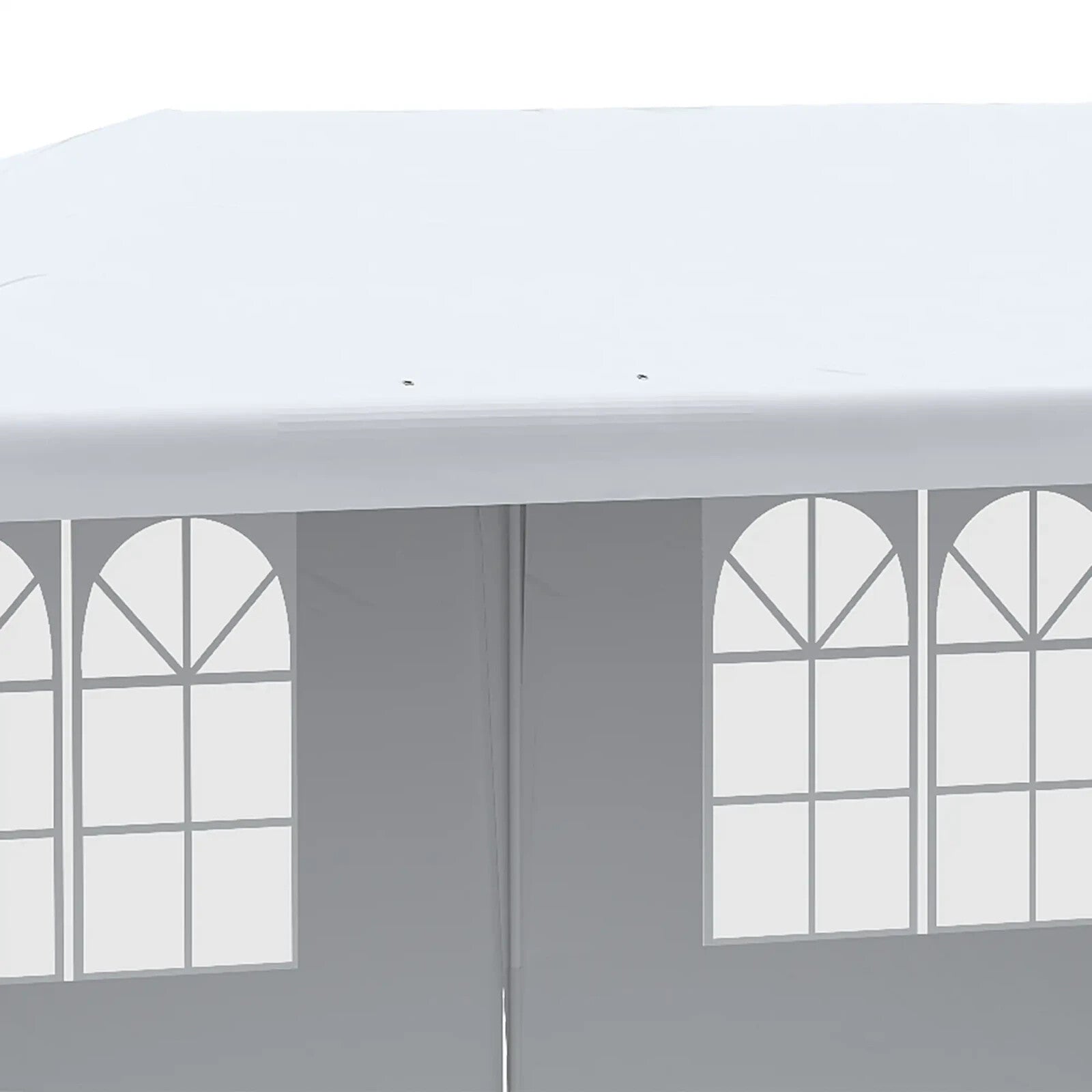 Large Garden Gazebo Wedding Marquee Party Tent 6 x 3m Canopy Canopy Patio White