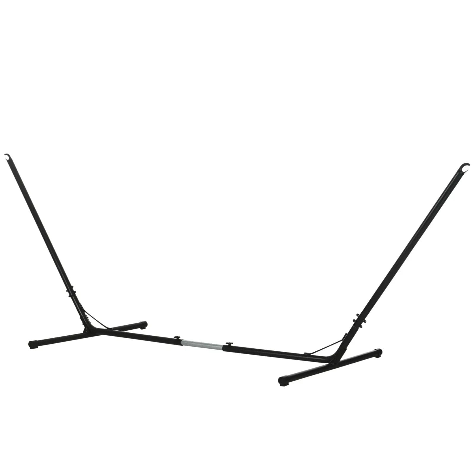 Hammock Stand Powder-Coated Extra Long Adjustable Metal Frame Heavy-Duty Black