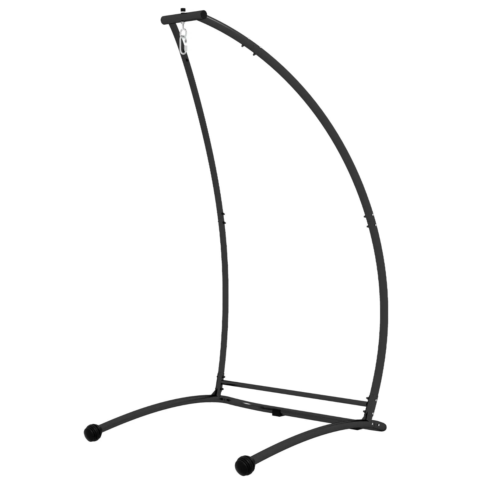 Hammock Chair Stand Hanging Egg Powder Coated Steel Frame 'C' Shape Black