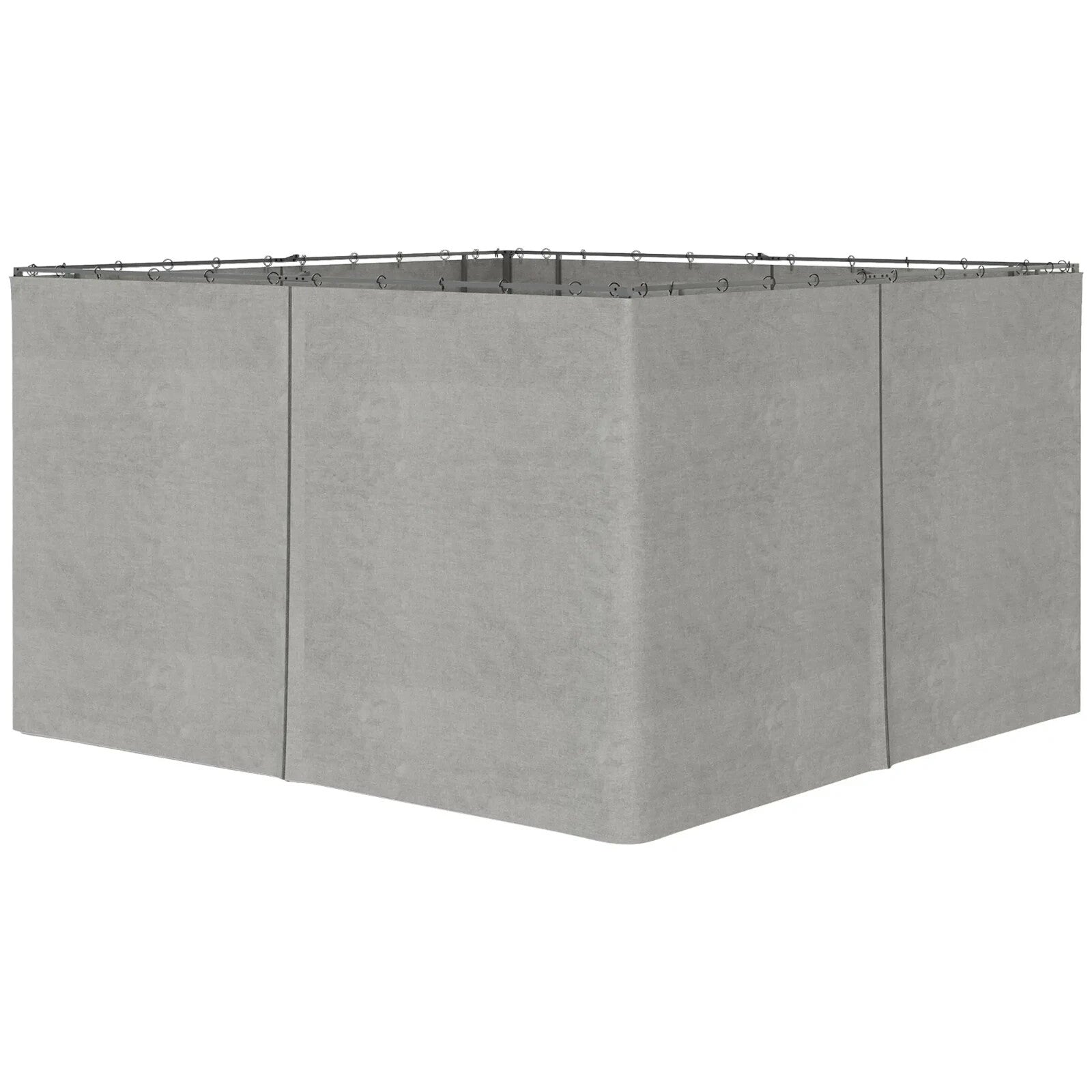 4 Pack Gazebo Replacement Sidewalls Privacy Panels for 3x4m Pavilion Canopy Tent