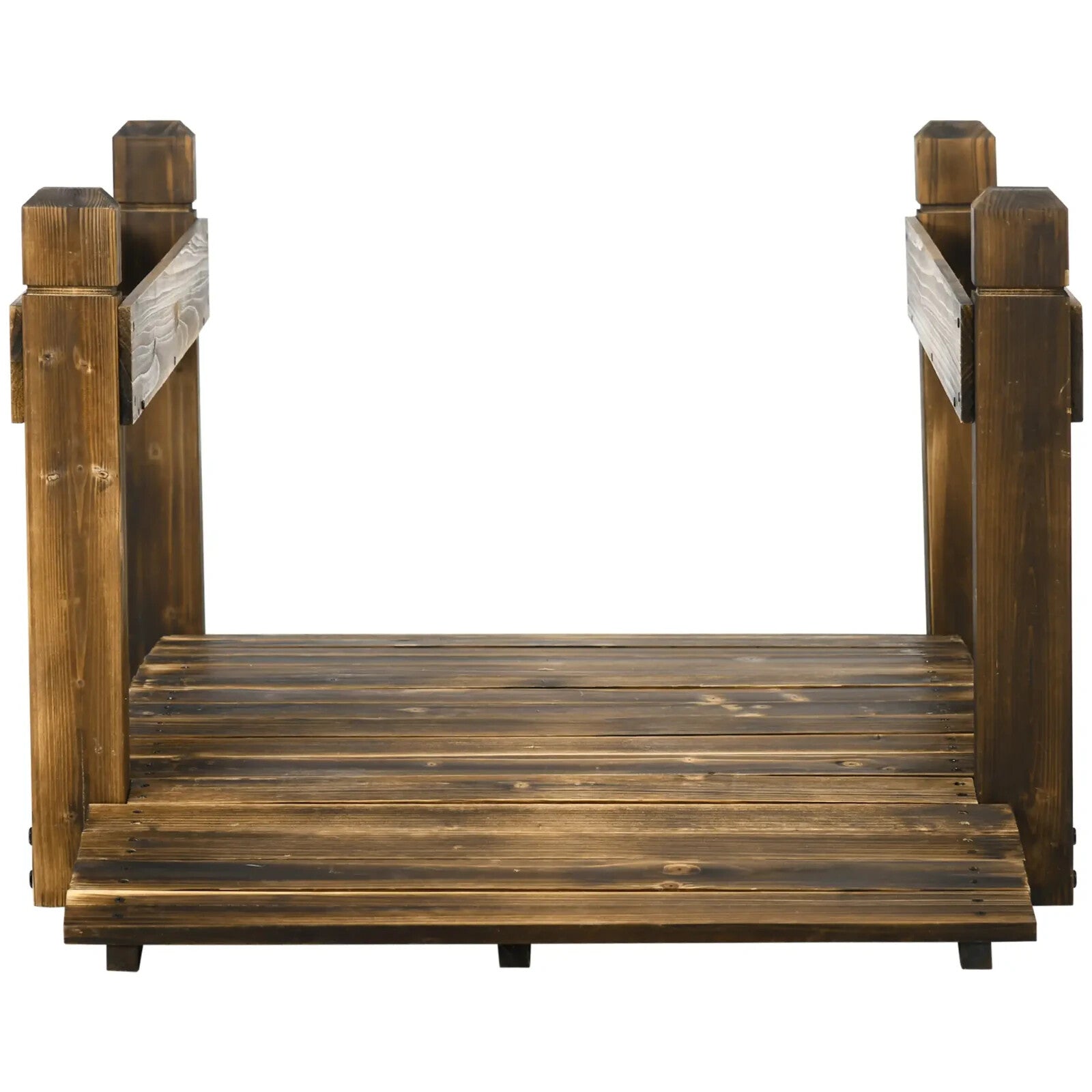 5ft Garden Bridge with Planters Safety Railings Arc Footbridge Pond or Garden - Home and Garden Furniture Shop - rustic - furniture