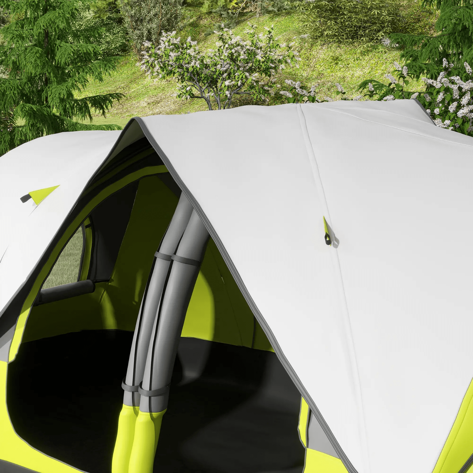 6 8 Man Camping Tent 2000mm Waterproof Multi Room Groundsheet Ventilation FOXDEN - Home and Garden Furniture Shop - rustic - furniture
