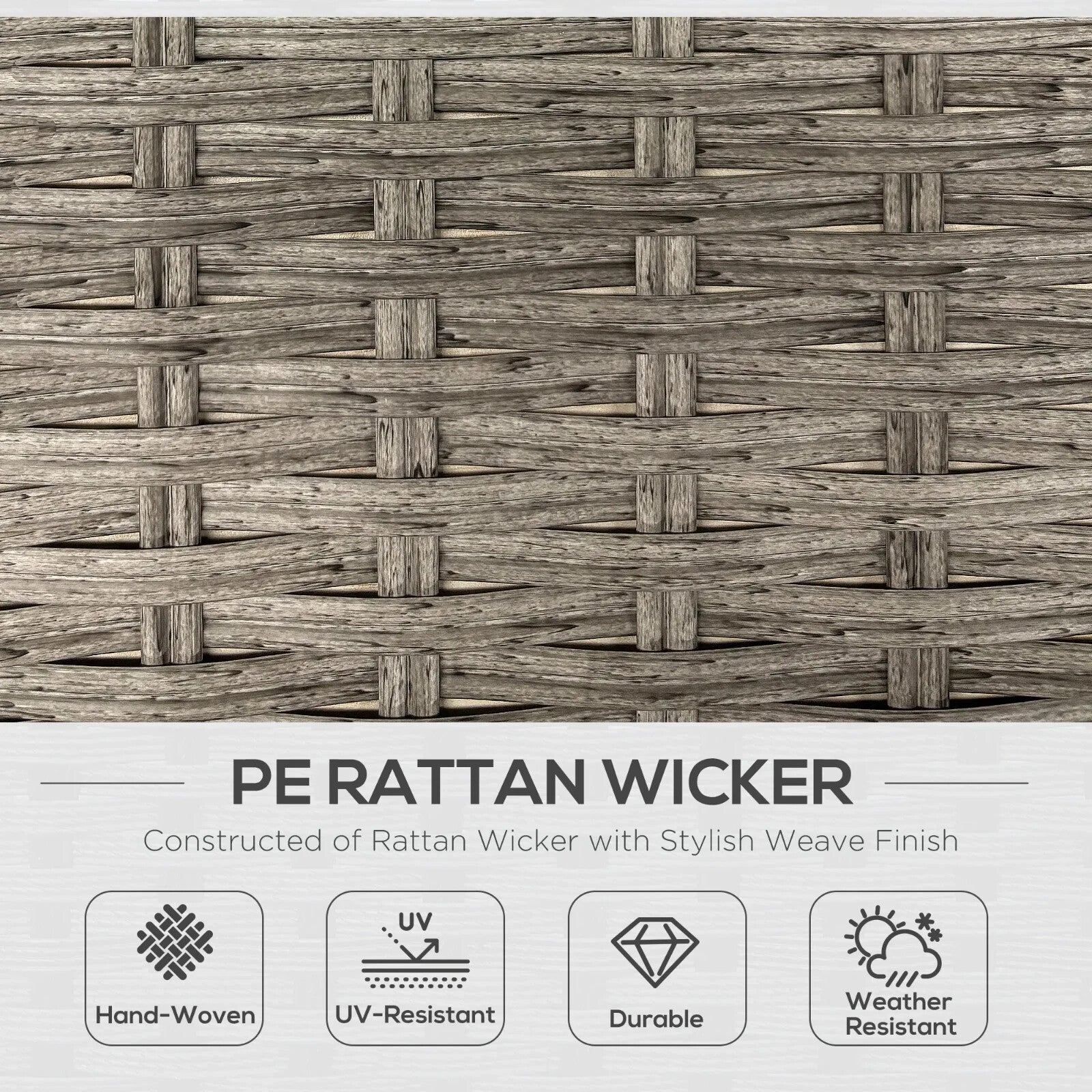 6 - Piece Rattan Garden Furniture Set Sectional Corner Sofa w/Cushions Soft Padded - Home and Garden Furniture Shop - rustic - furniture