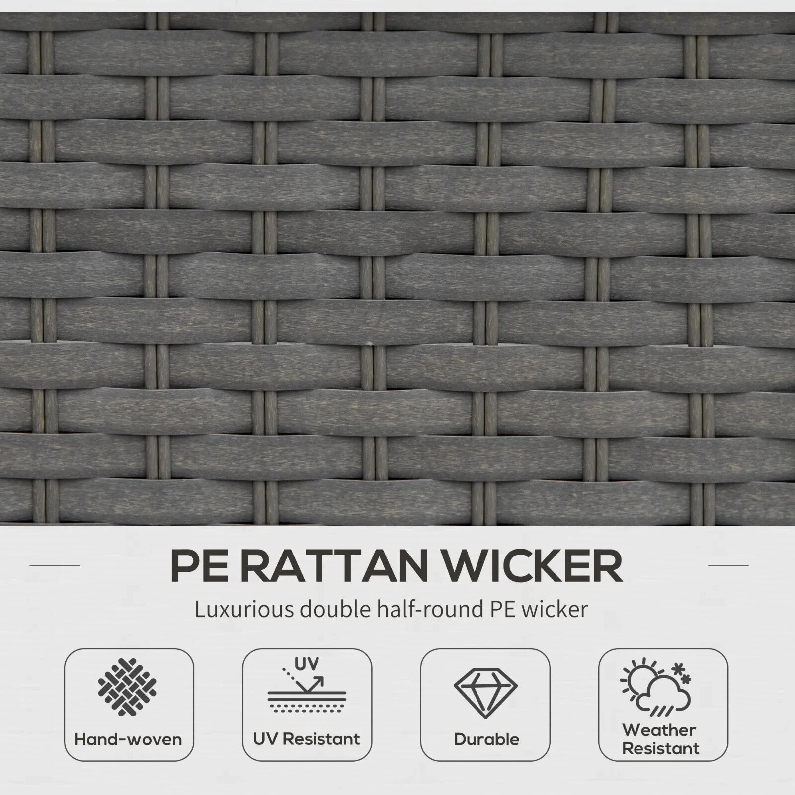 6 Piece Rattan Garden Furniture Set with Sofa Chairs Coffee Table & 2 Footstools - Home and Garden Furniture Shop - rustic - furniture