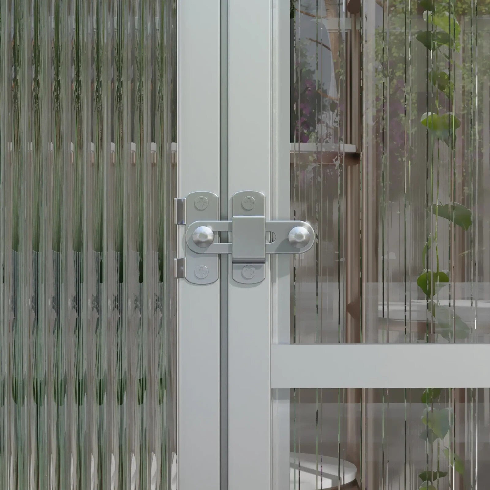 6 x 8ft Polycarbonate Greenhouse with Rain Gutter Walk - In Greenhouse and Window - Home and Garden Furniture Shop - rustic - furniture