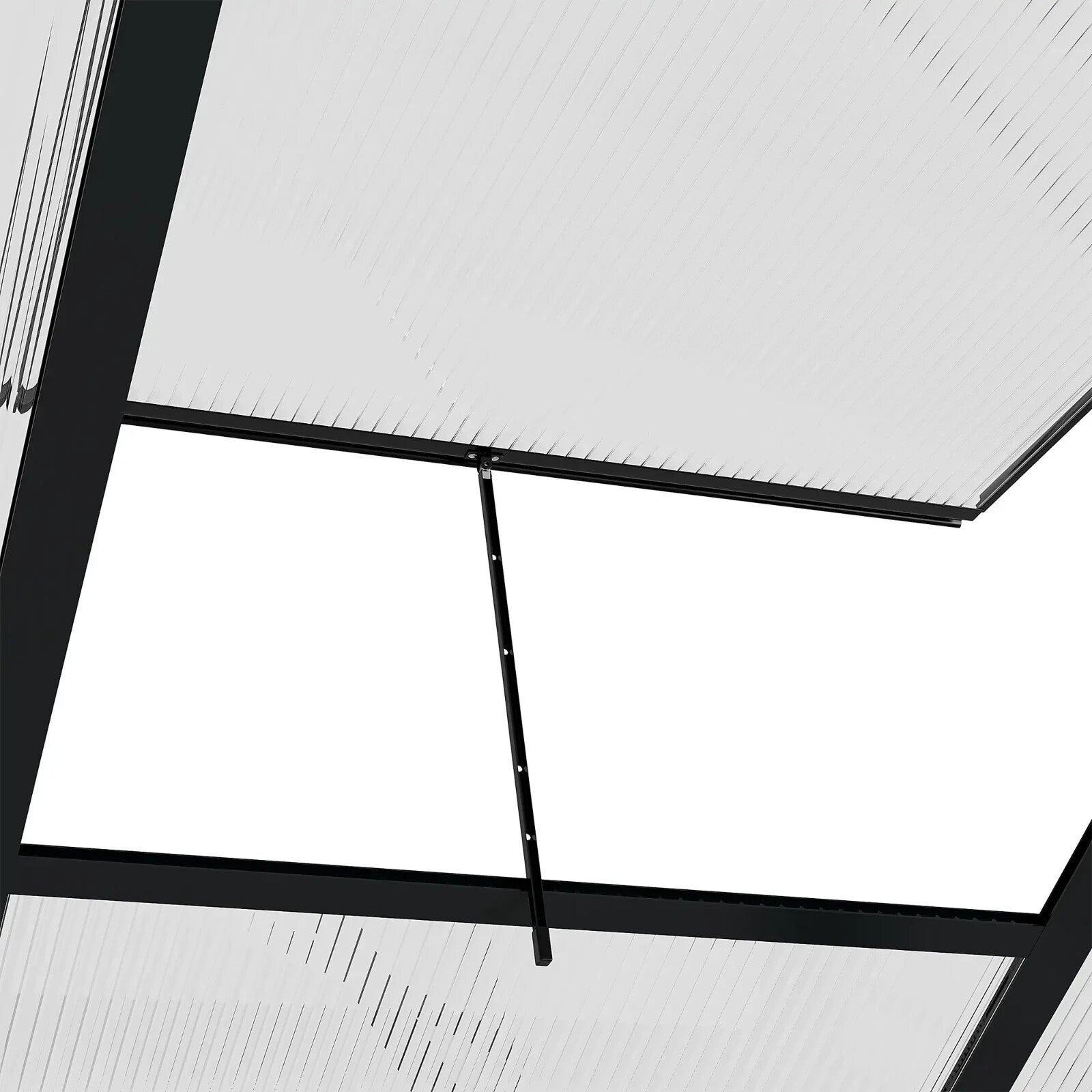 6x10ft Walk In Greenhouse Polycarbonate Panel Galvanised Base Aluminium House - Home and Garden Furniture Shop - rustic - furniture