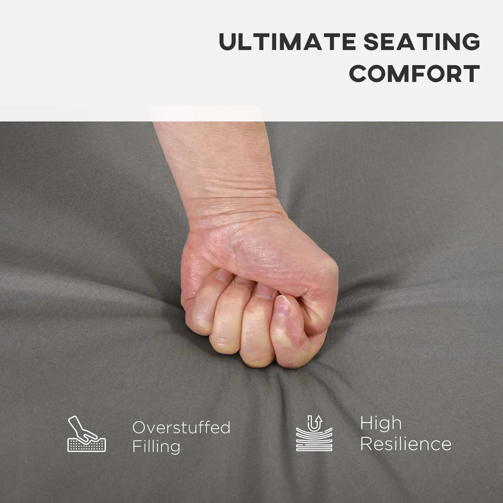 7 Piece Garden Cushion Set for Rattan Furniture Outdoor Patio Replacement Pads - Home and Garden Furniture Shop - rustic - furniture