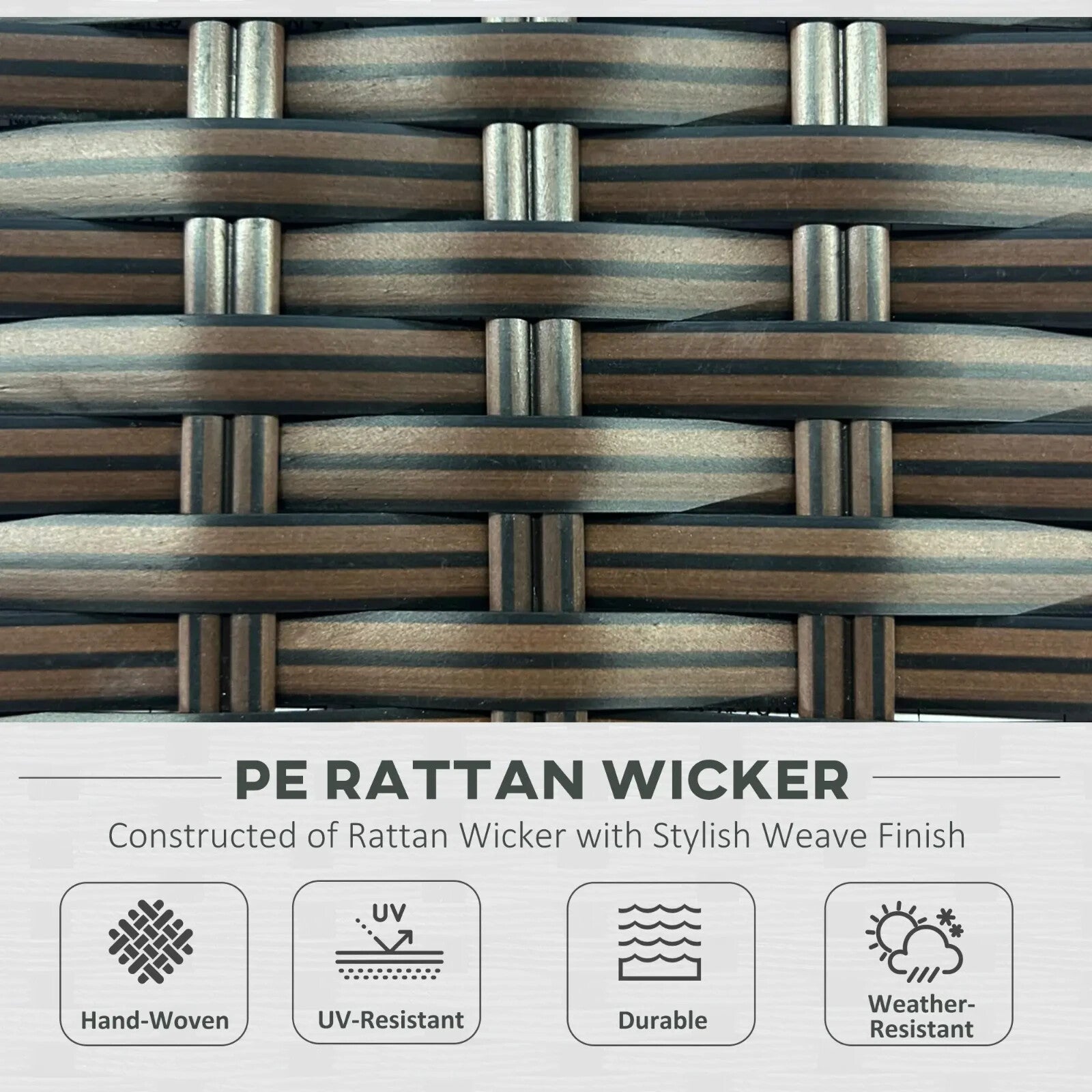 7 Piece Rattan Garden Furniture Set Corner Sofa with Cushions and Glass Table - Home and Garden Furniture Shop - rustic - furniture