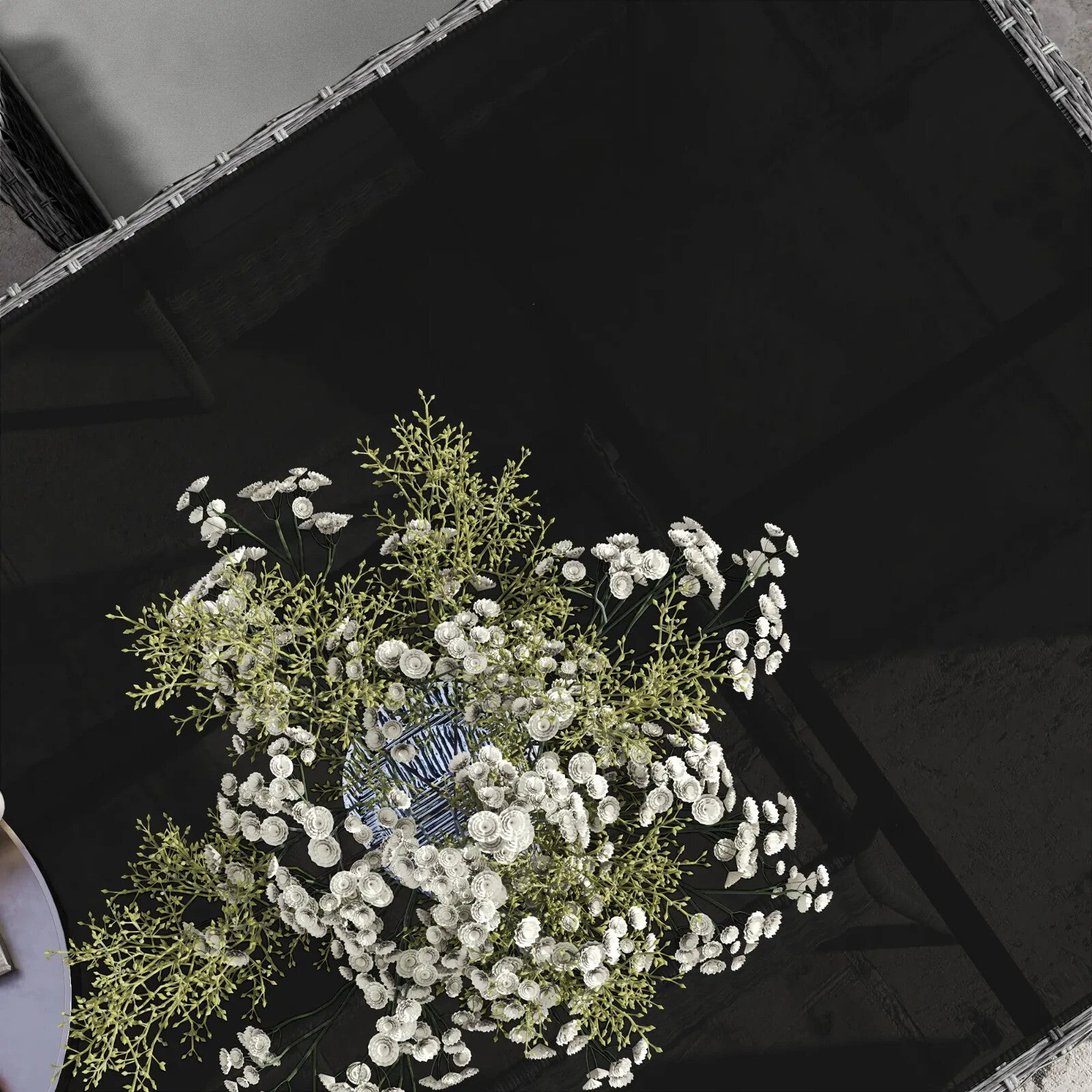 7 Piece Rattan Garden Furniture Set with Cushions 6 Seater Dining Table & Chairs - Home and Garden Furniture Shop - rustic - furniture