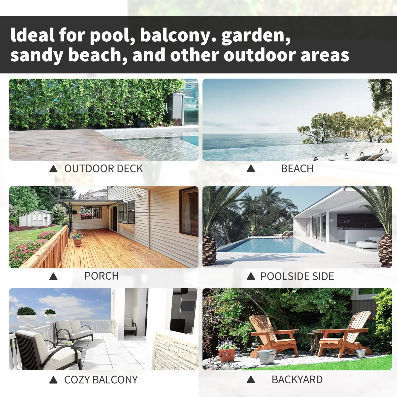 7 Piece Rattan Garden Furniture Set with Cushions 6 Seater Dining Table & Chairs - Home and Garden Furniture Shop - rustic - furniture