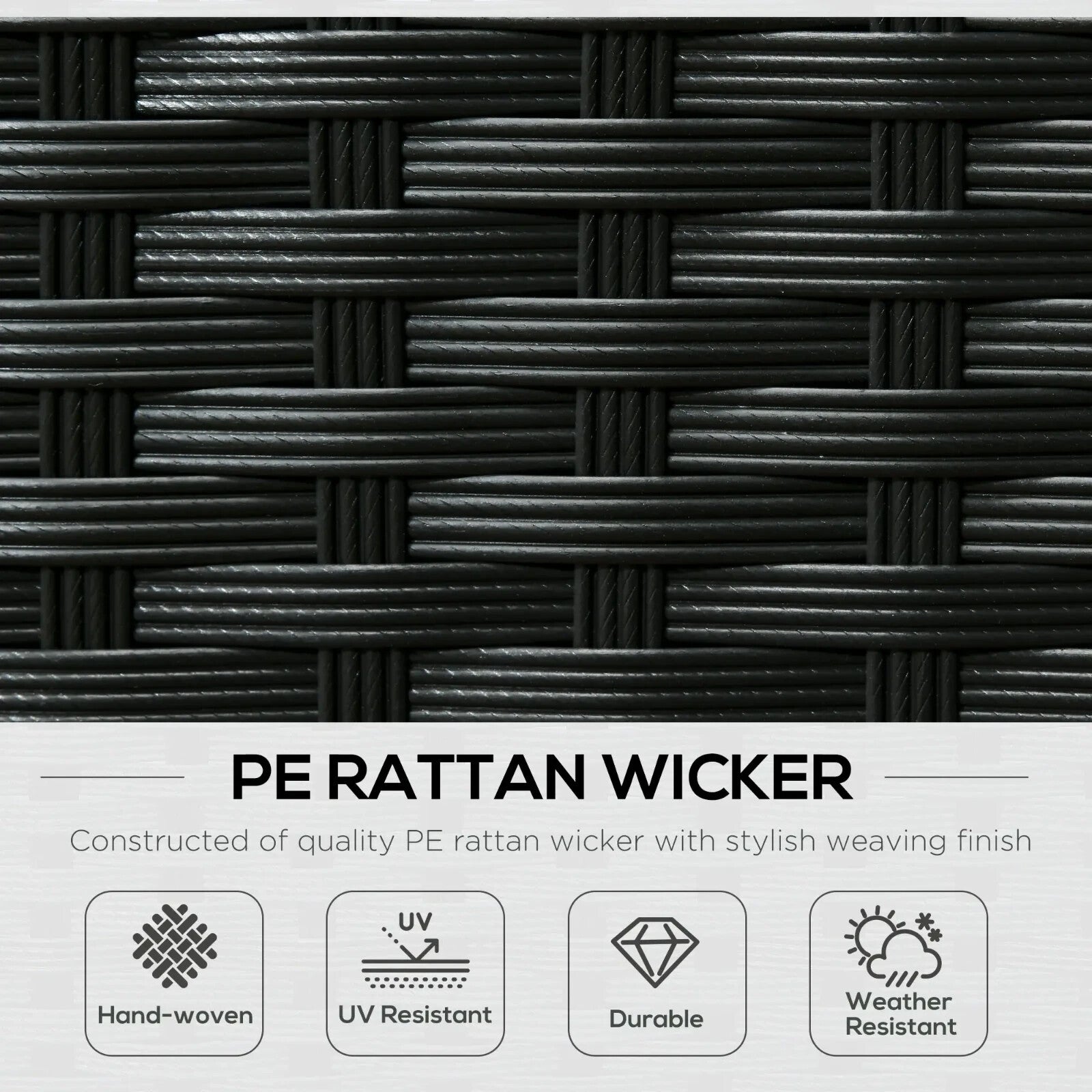 8 Pcs Rattan Garden Corner Sofa Set Outdoor Patio Furniture w/ Washable Cushions - Home and Garden Furniture Shop - rustic - furniture