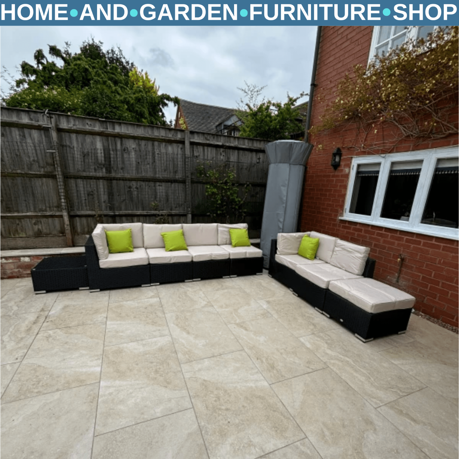 8 Piece Rattan Garden Sofa Set Outdoor Lounge Furniture with Cushions and Table - Home and Garden Furniture Shop - rustic - furniture