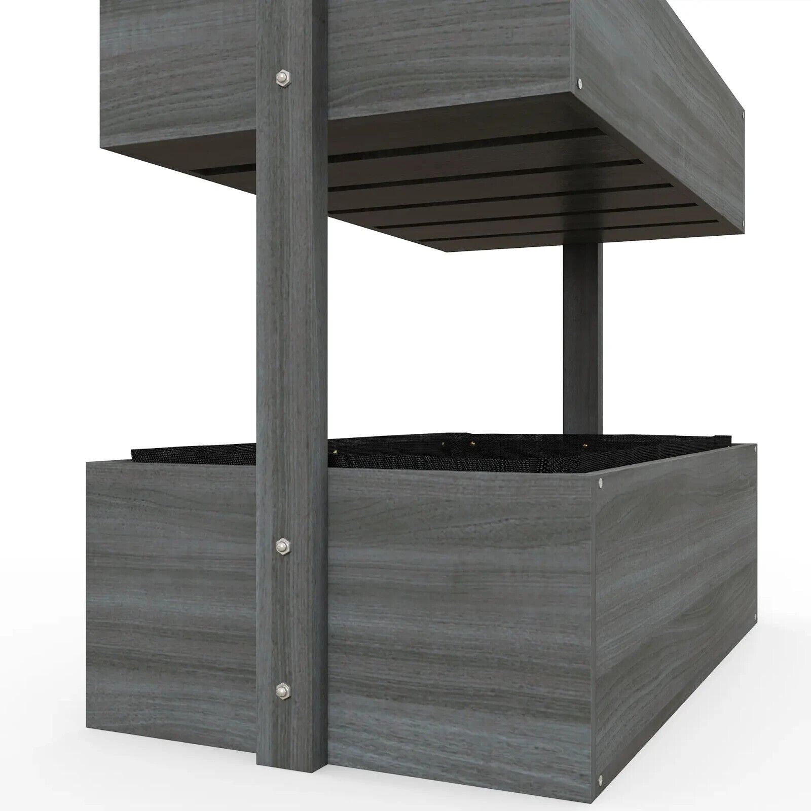 80×45×142 cm 4 Tier Raised Garden Bed Fir Wood Vertical Planter Elevated Stand - Home and Garden Furniture Shop - #rustic - furniture#