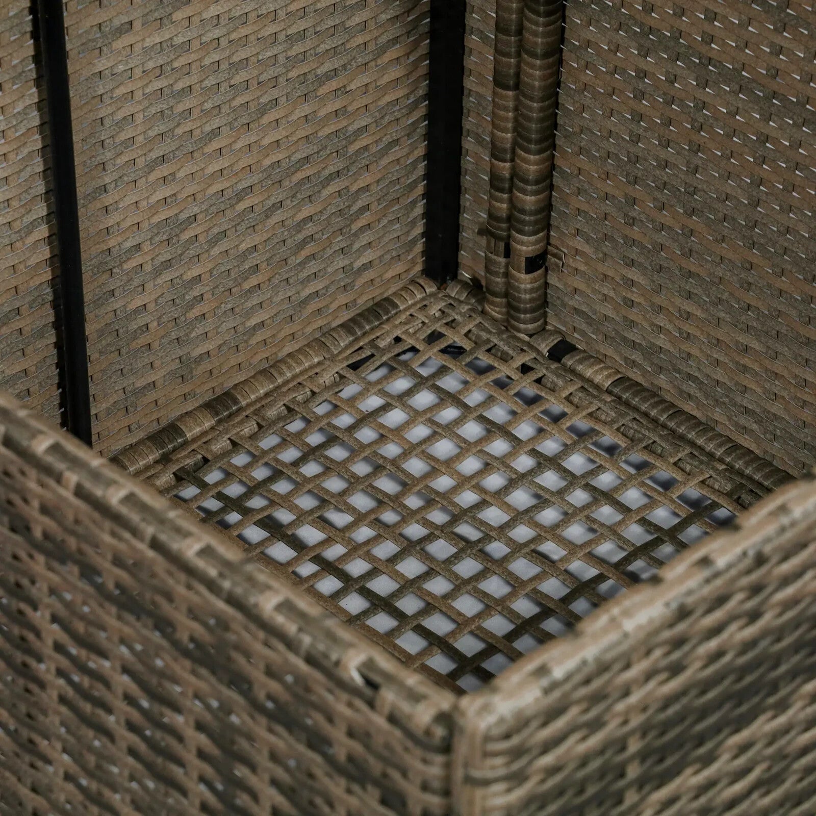 8Pcs Patio Rattan Corner Sofa Set Garden Furniture Side Table Cushion 6 Seater - Home and Garden Furniture Shop - rustic - furniture