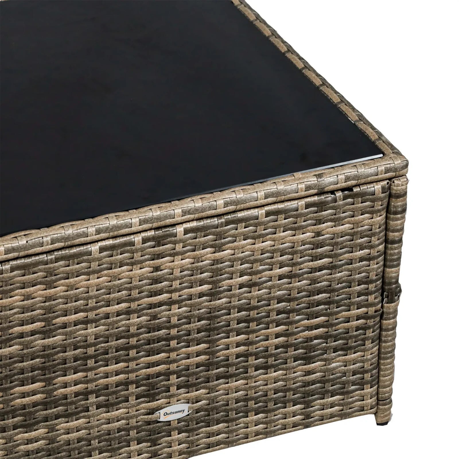 8Pcs Patio Rattan Corner Sofa Set Garden Furniture Side Table Cushion 6 Seater - Home and Garden Furniture Shop - rustic - furniture