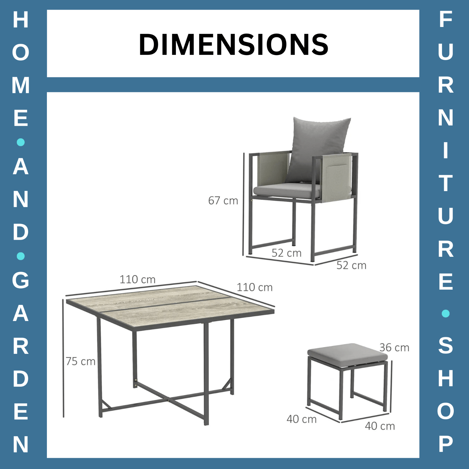 9 Pcs Cube Garden Dining Set 8 Seat Outdoor Furniture w/ Cushion Table and Chair - Home and Garden Furniture Shop - #rustic - furniture#