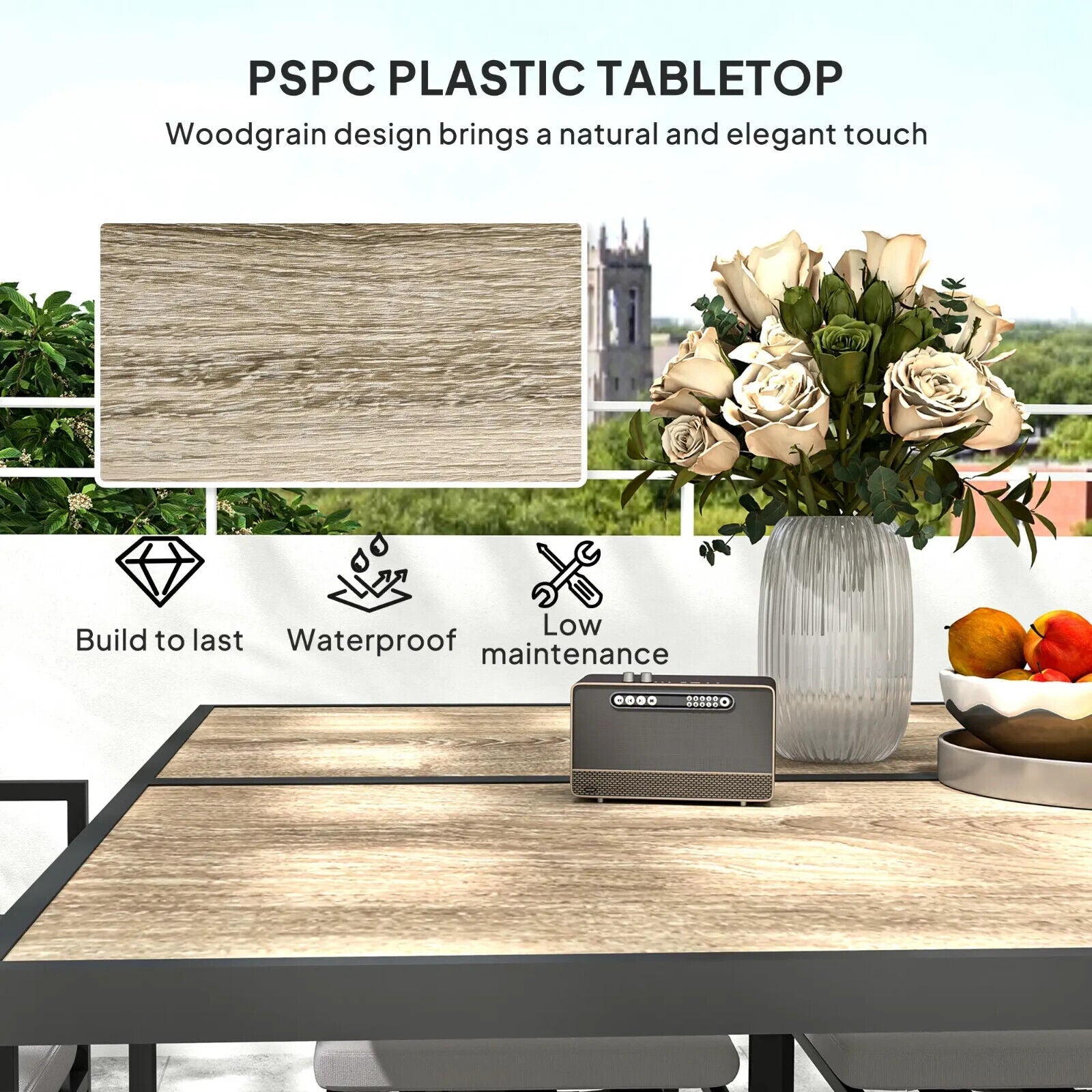 9 Pcs Cube Garden Dining Set 8 Seat Outdoor Furniture w/ Cushion Table and Chair - Home and Garden Furniture Shop - #rustic - furniture#